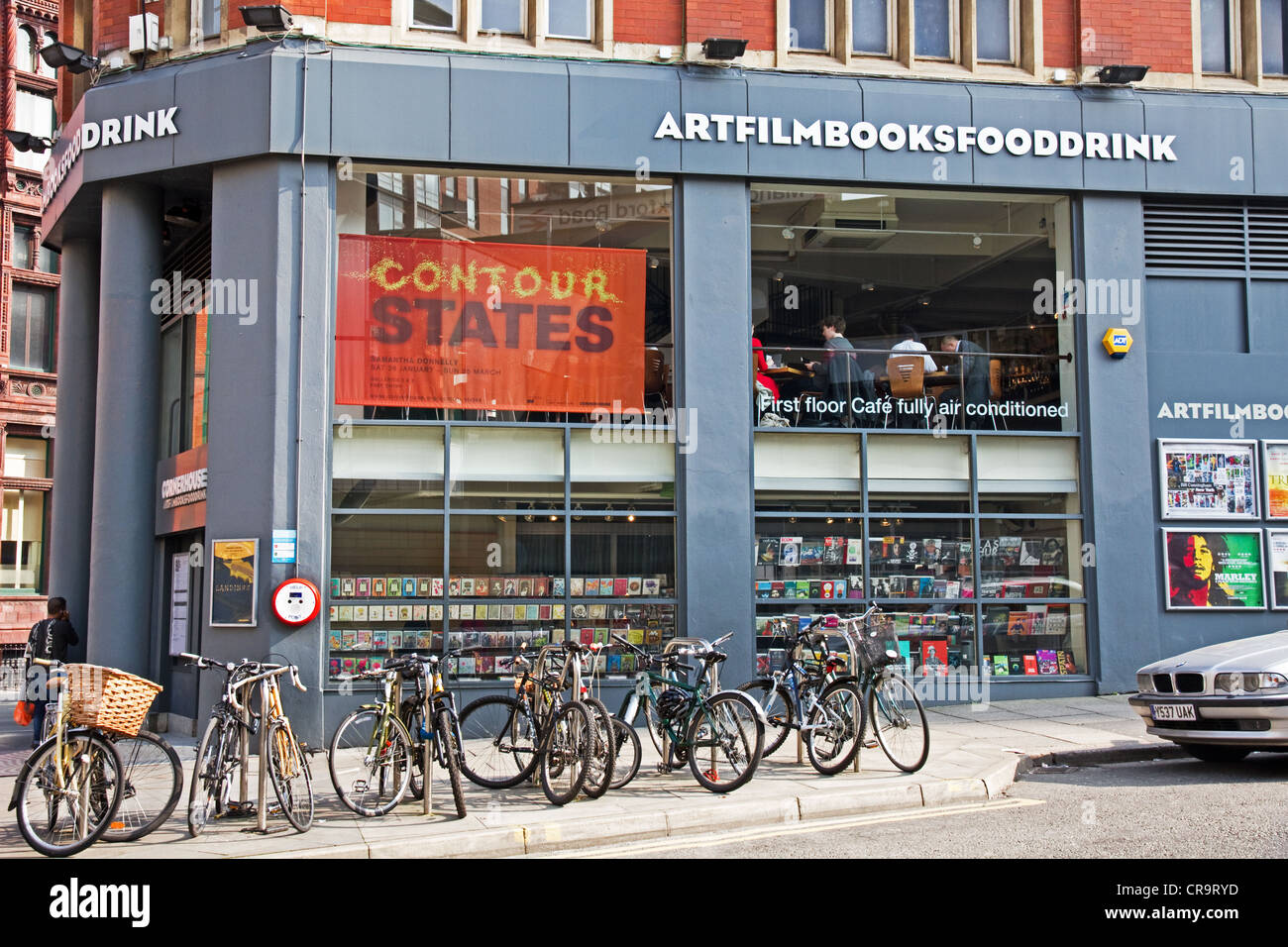 Cornerhouse - centro di arti visive contemporanee e la pellicola indipendente, Oxford Road, nel centro città di Manchester, Inghilterra, Regno Unito Foto Stock