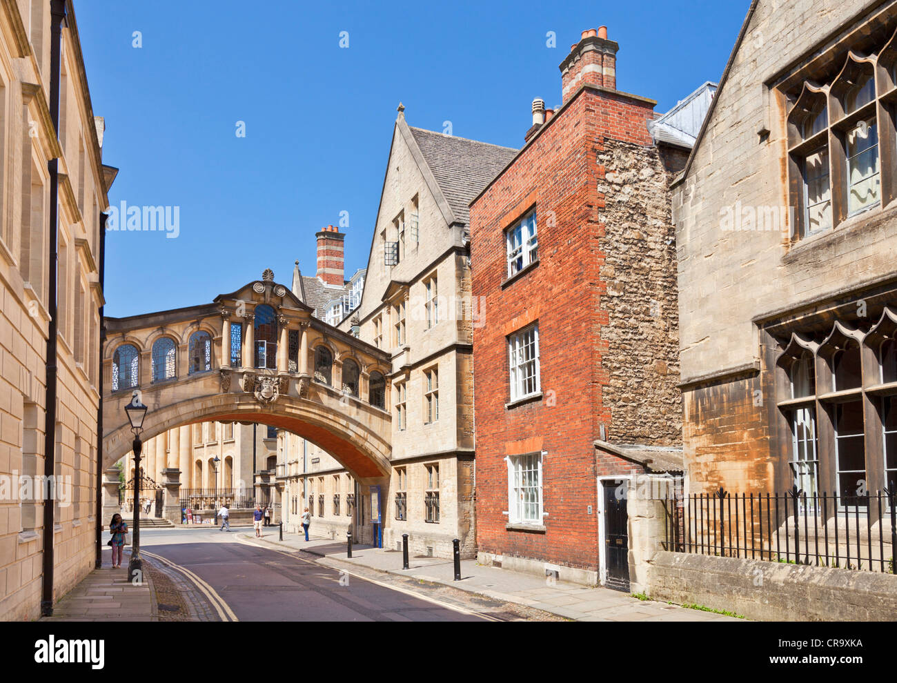 Il Ponte dei Sospiri o il Ponte di Hertford New College Lane Oxford Oxfordshire England Regno Unito GB EU Europe Foto Stock