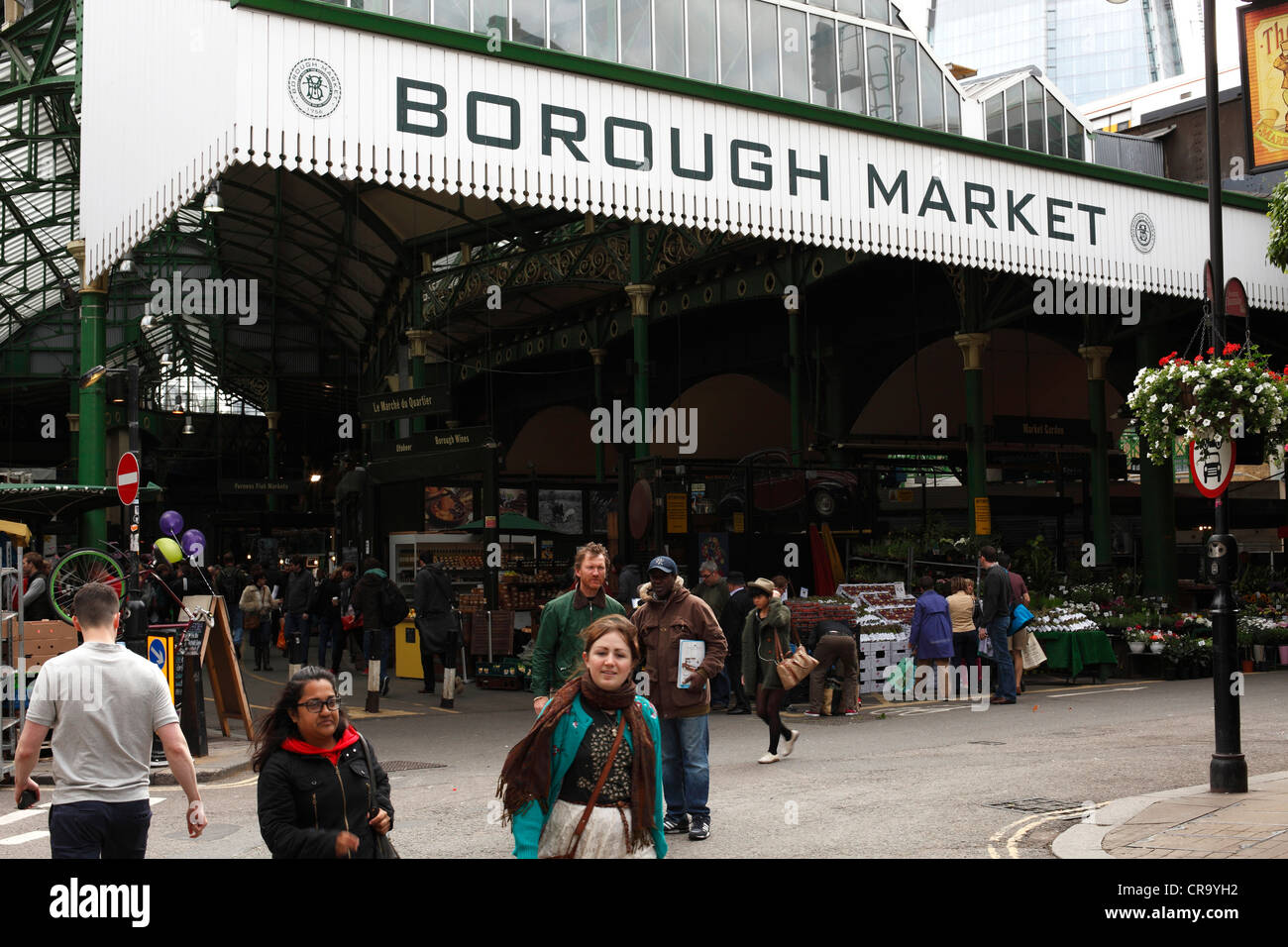 Borough Market, Southwark, Londra, Inghilterra, Regno Unito Foto Stock