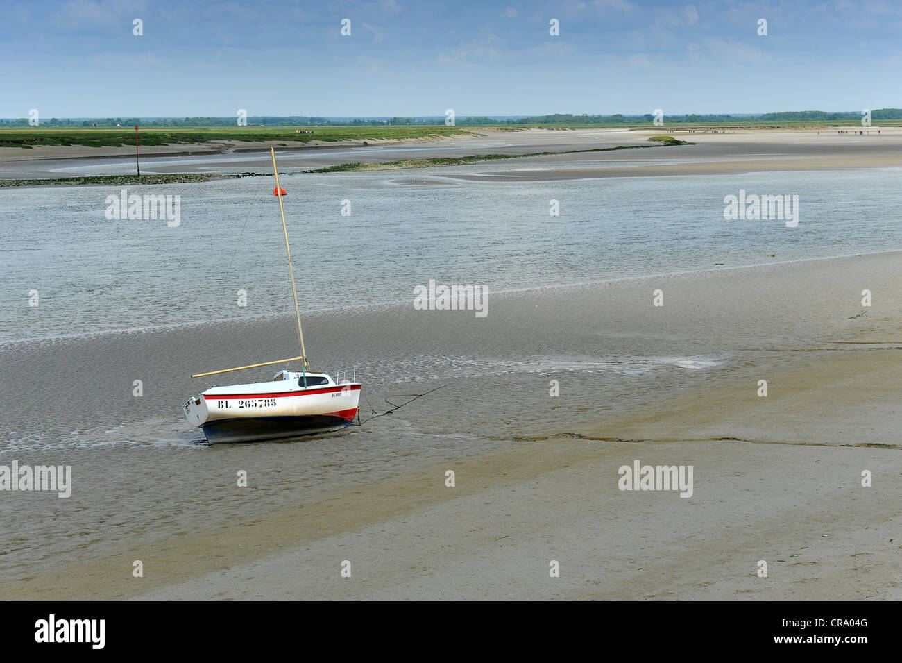 Baie de Somme Fiume Somme St Valery sur Somme Picardia Francia Foto Stock