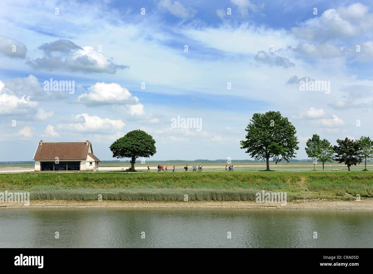 Fiume Somme St Valery sur Somme Picardia Francia Foto Stock