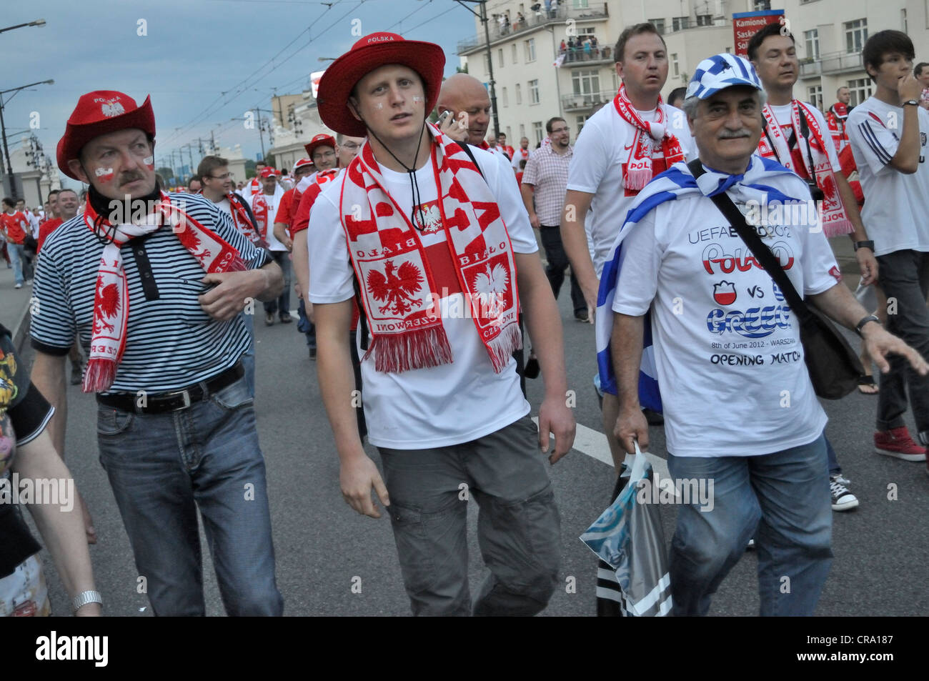 Per gli appassionati di calcio a EURO 2012 Foto Stock