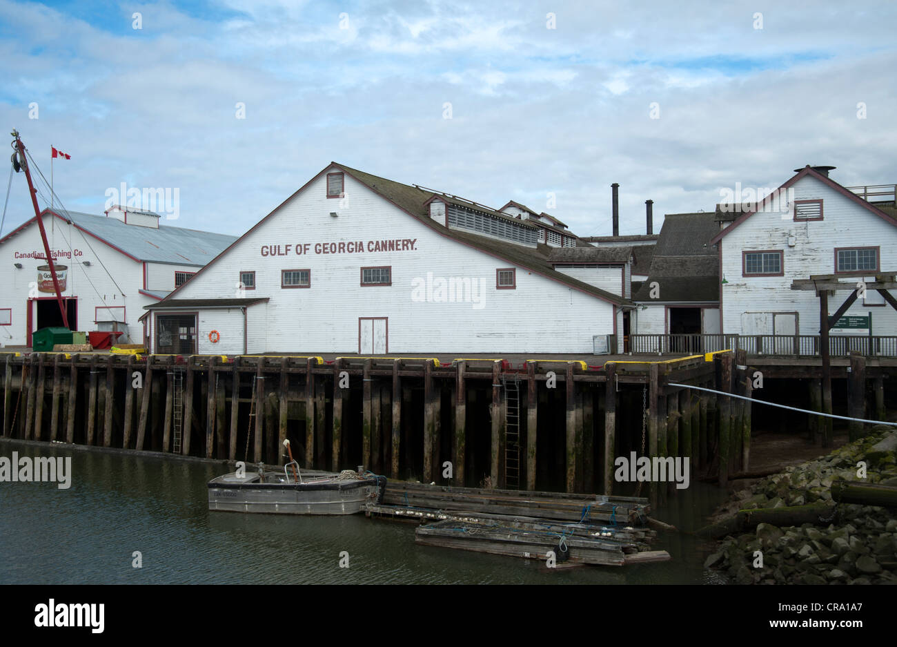 Historic Steveston, British Columbia e il golfo di Georgia Cannery Foto Stock