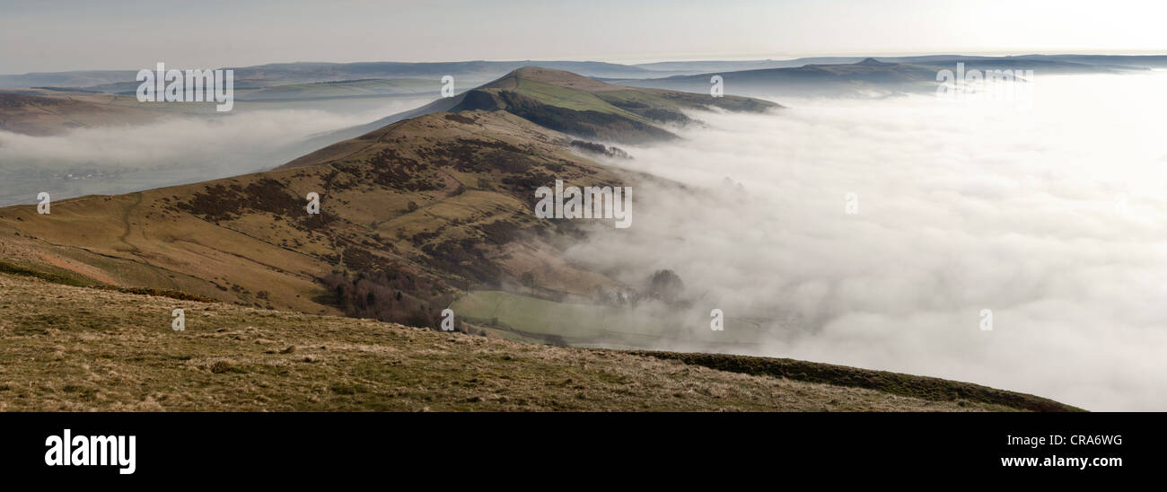 Hollins Croce e perdere la collina, parco nazionale di Peak District Foto Stock