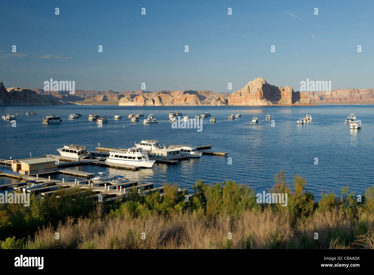 Lake Powell, Arizona, Utah, Stati Uniti d'America Foto Stock