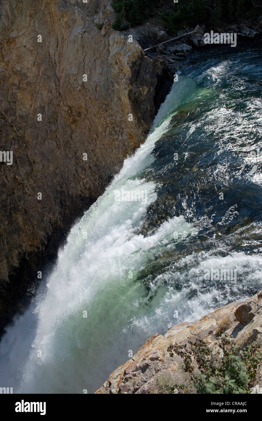 Le cascate Inferiori, Canyon di Yellowstone, Wyoming USA Foto Stock