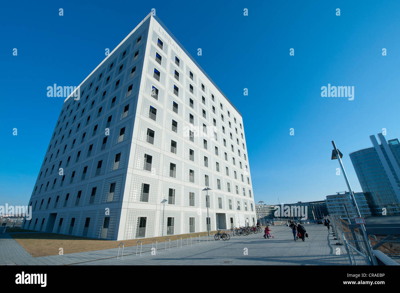 Nuovo della città di Stoccarda sulla libreria Mailaender Platz, architetto prof. Eun giovane Yi, su stoccarda-21 sito, Stoccarda Foto Stock