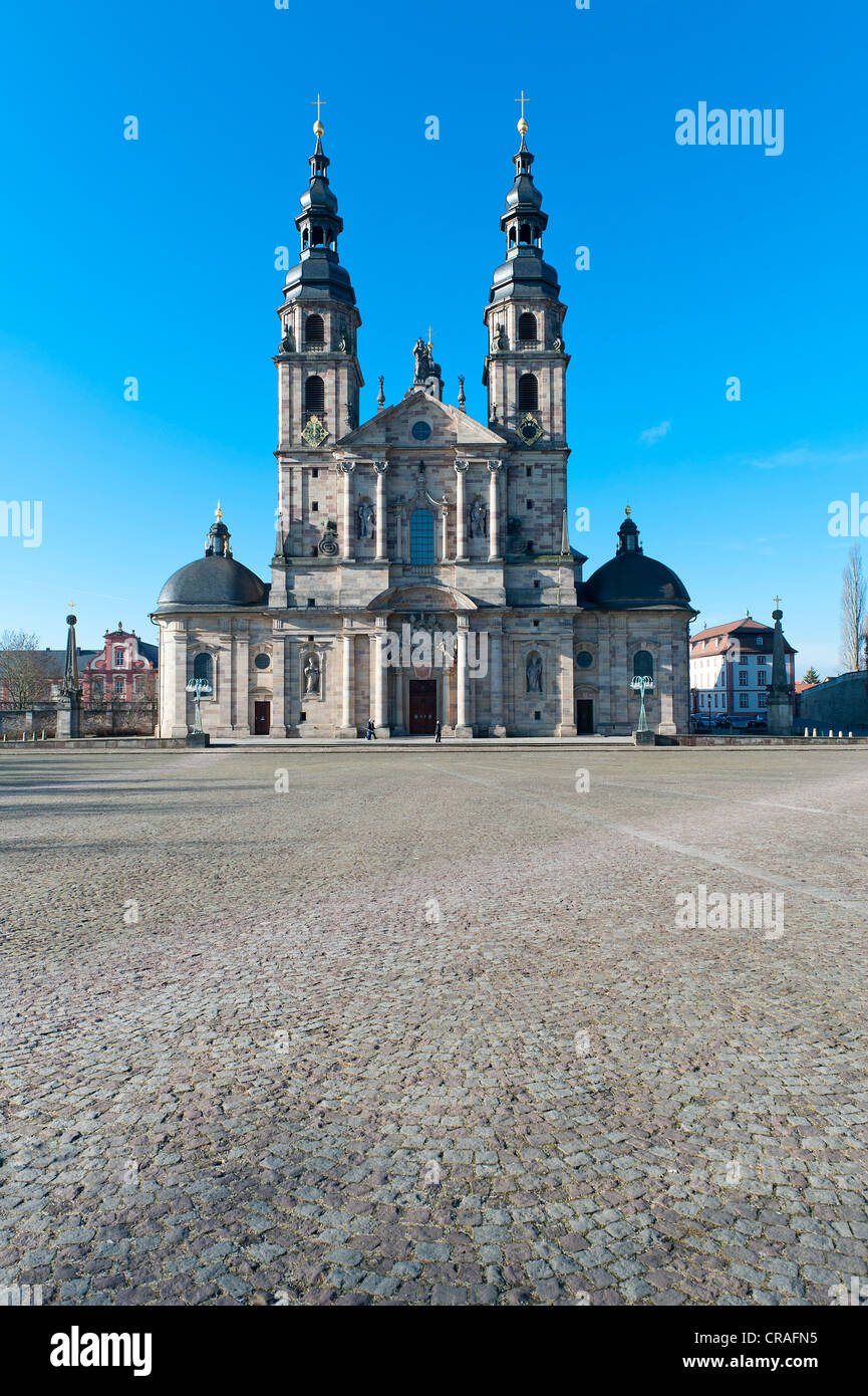 Cattedrale di Fulda, costruito da Johann Dientzerhofer, 1704 - 1712, Fulda Hesse, Germania, Europa Foto Stock