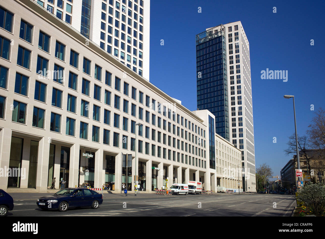 Park Tower, ex edificio SGC, Southwest tedesco co-operativa della Banca centrale, Westend, Frankfurt am Main, Hesse Foto Stock