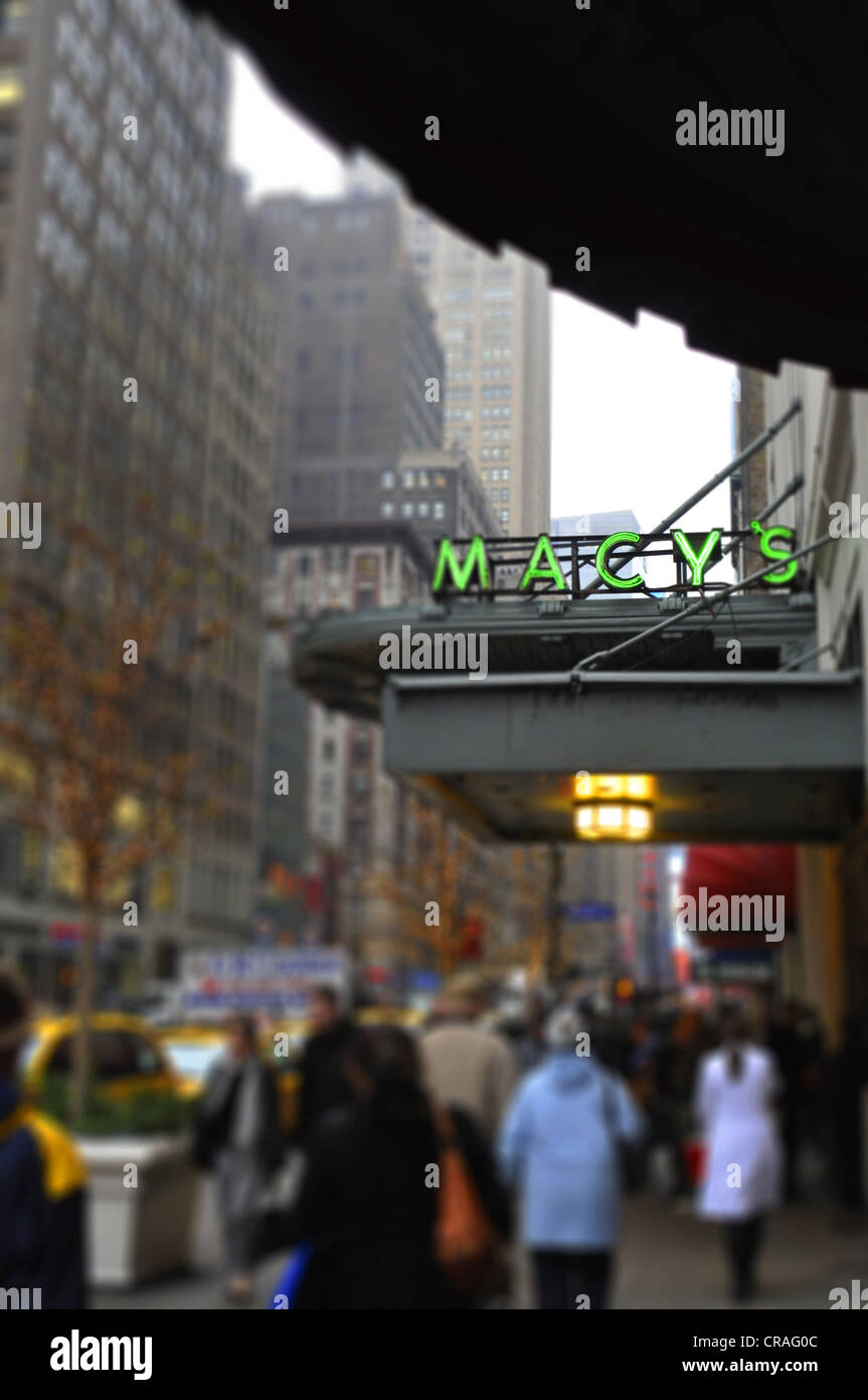 Il magazzino Macy's, Manhattan, New York, USA, America del Nord Foto Stock