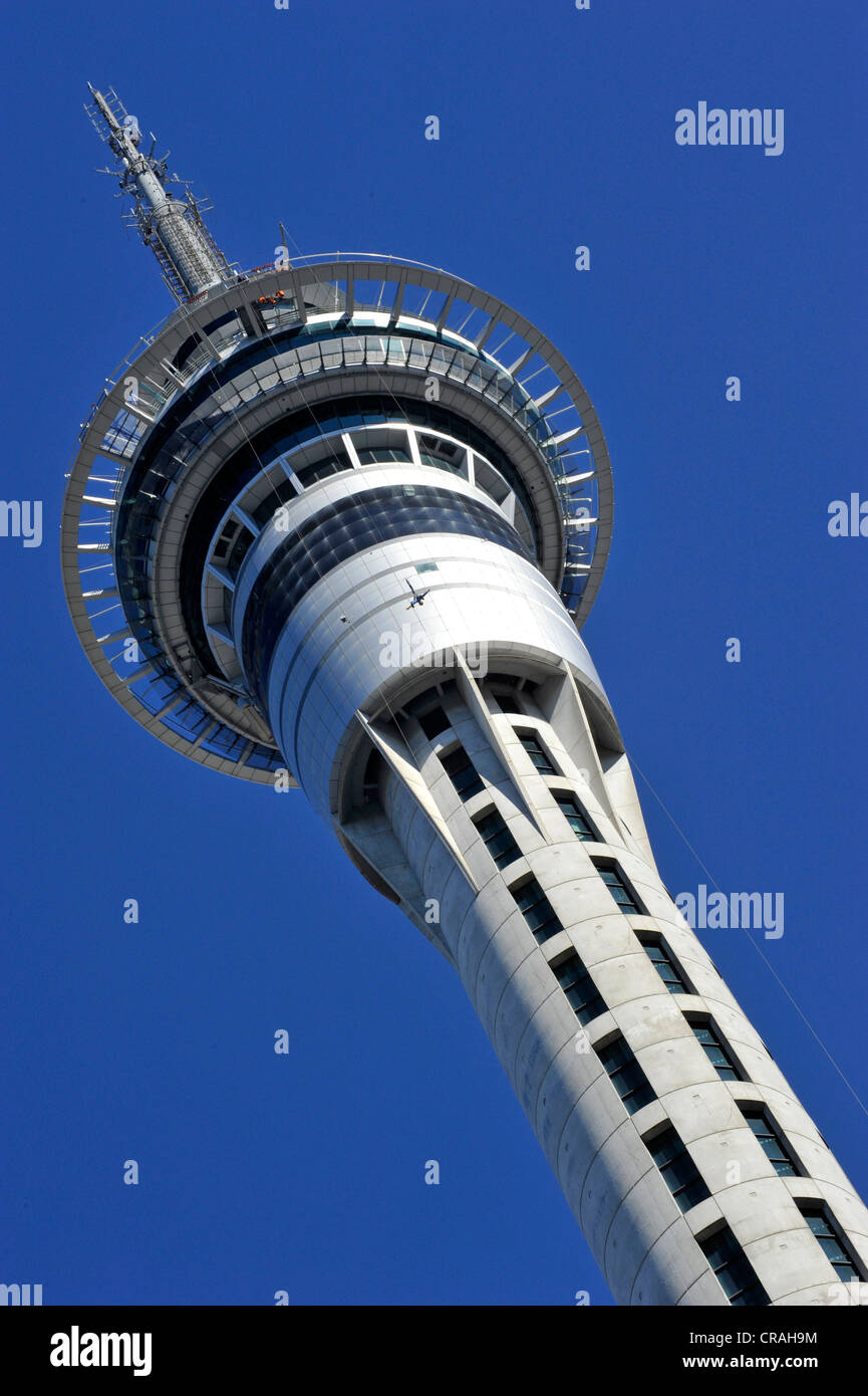 Skytower, Auckland, Nuova Zelanda, PublicGround Foto Stock