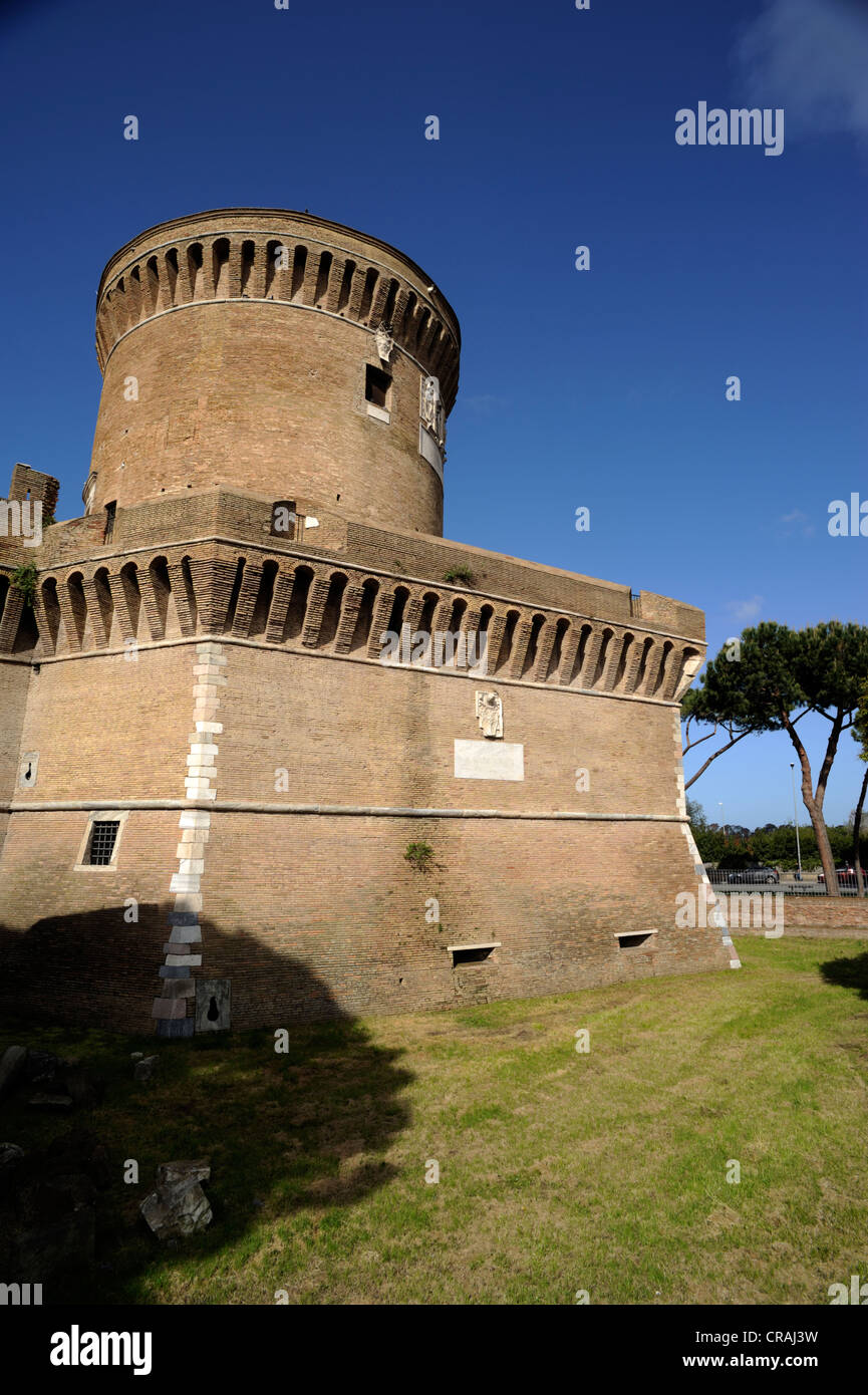 Italia, Roma, Ostia Antica, castello Foto Stock