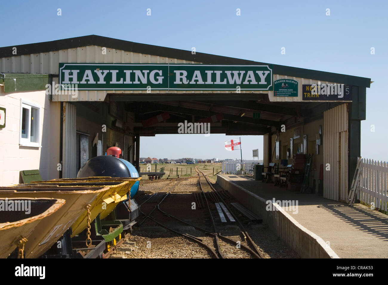 Miniatura di treno a hayling island sulla costa di hampshire Foto Stock