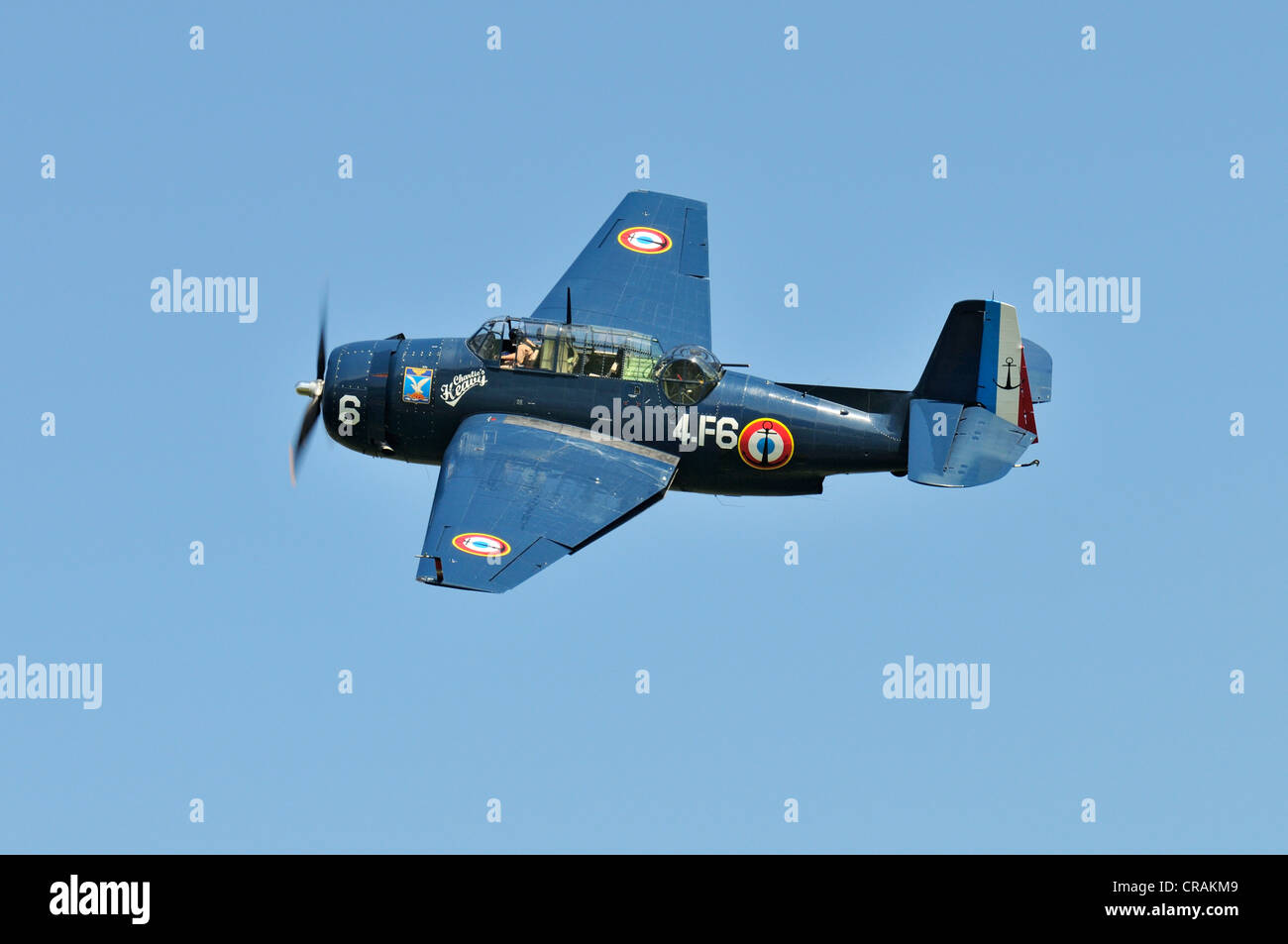 Stati Uniti Navy aerosilurante, Grumman TBF Avenger, in Europa la più grande riunione di aeromobili d'epoca in Hahnweide, Kirchheim-Teck Foto Stock