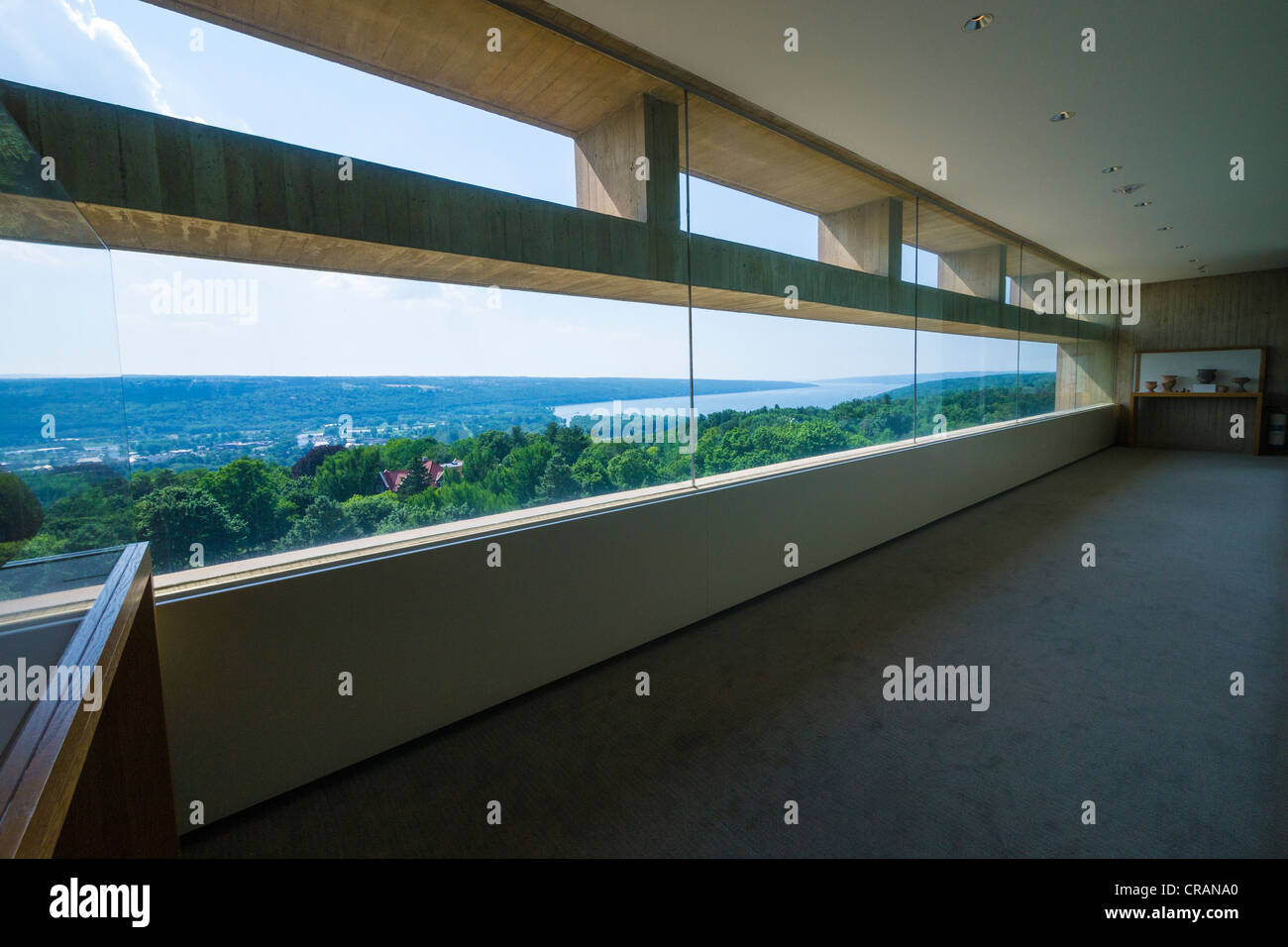 Visualizzare se windows di Johnson Museo di Arte presso la Cornell University di Ithaca New York Foto Stock