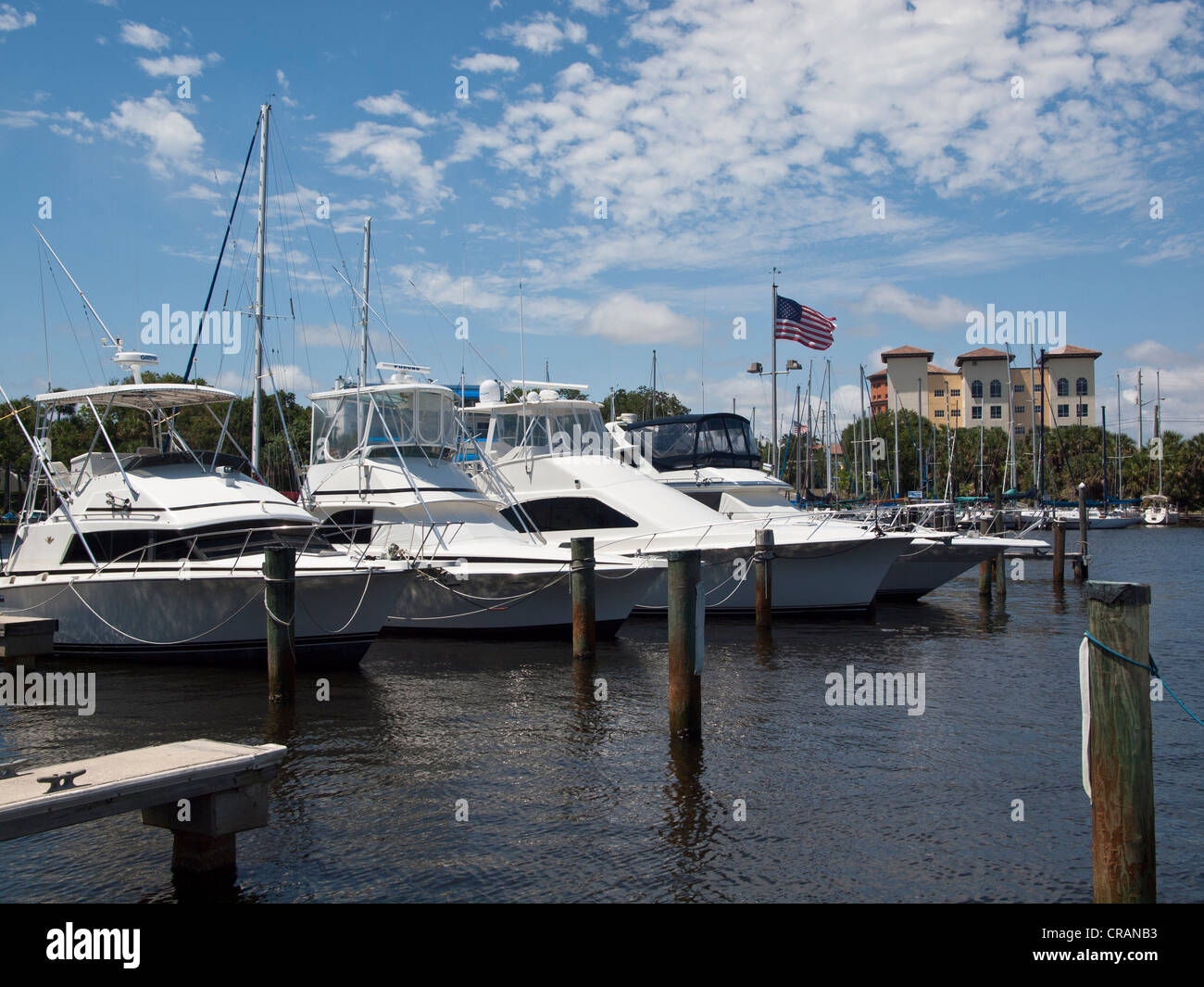 Melbourne Yacht Club Porto in Indian River Lagoon sulla Intracoastal Waterway a Melbourne Florida USA Foto Stock