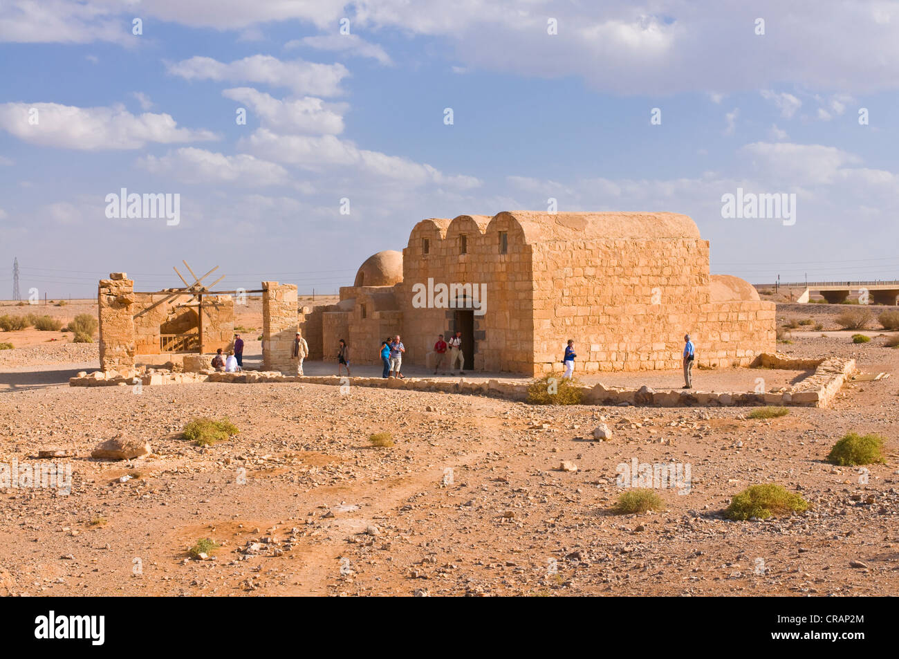 Quasayr Amra, 'Qusair Amra, Little Palace a Amra, castello fortezza, Giordania, Medio Oriente e Asia Foto Stock