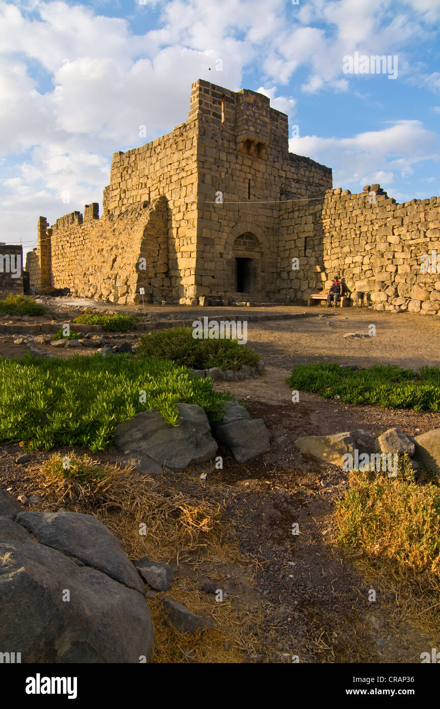 Qasr Al-Azraq Fort, Giordania, Medio Oriente e Asia Foto Stock