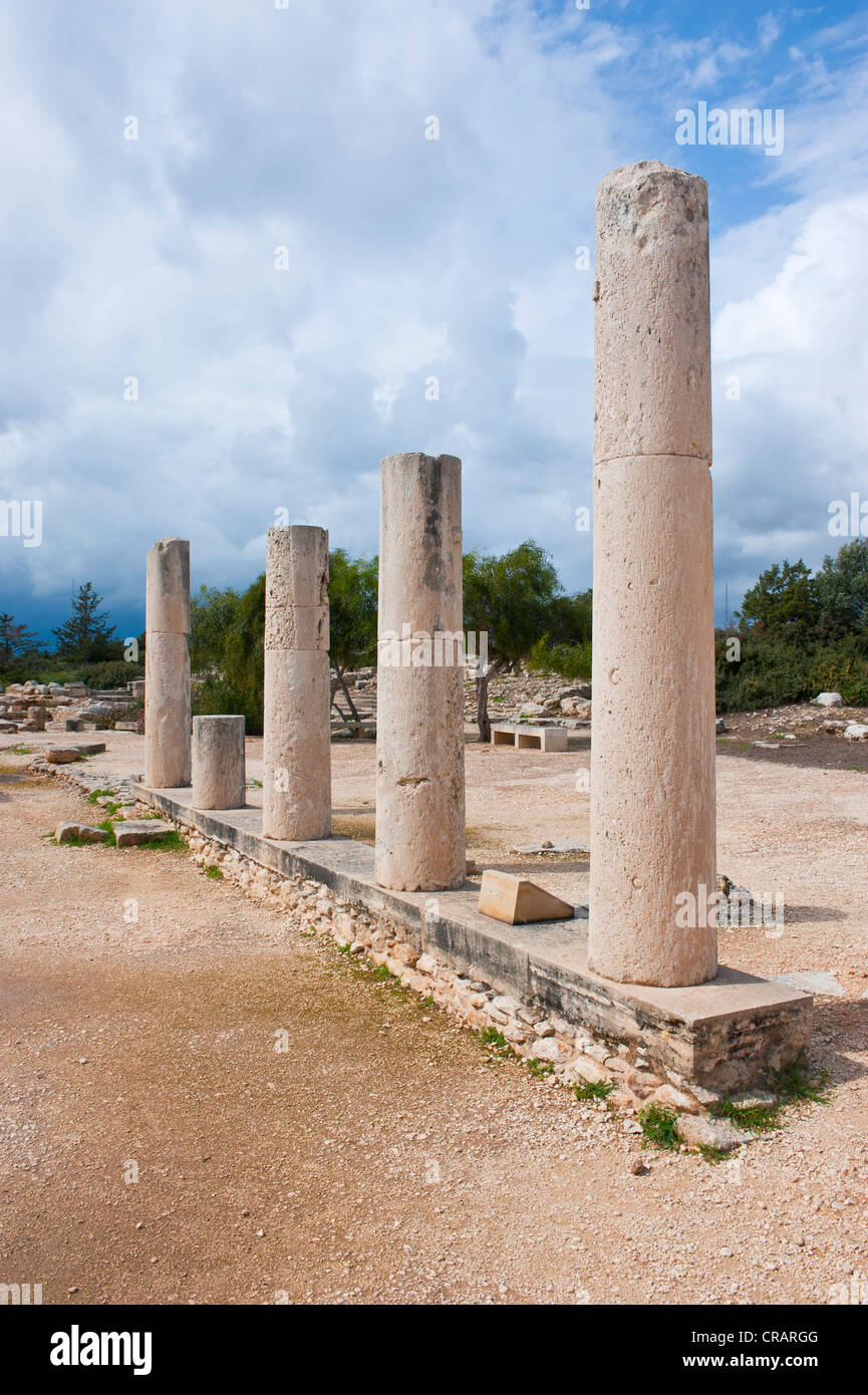 Apollon Hylates rovine di templi, Kourion, Cipro Foto Stock
