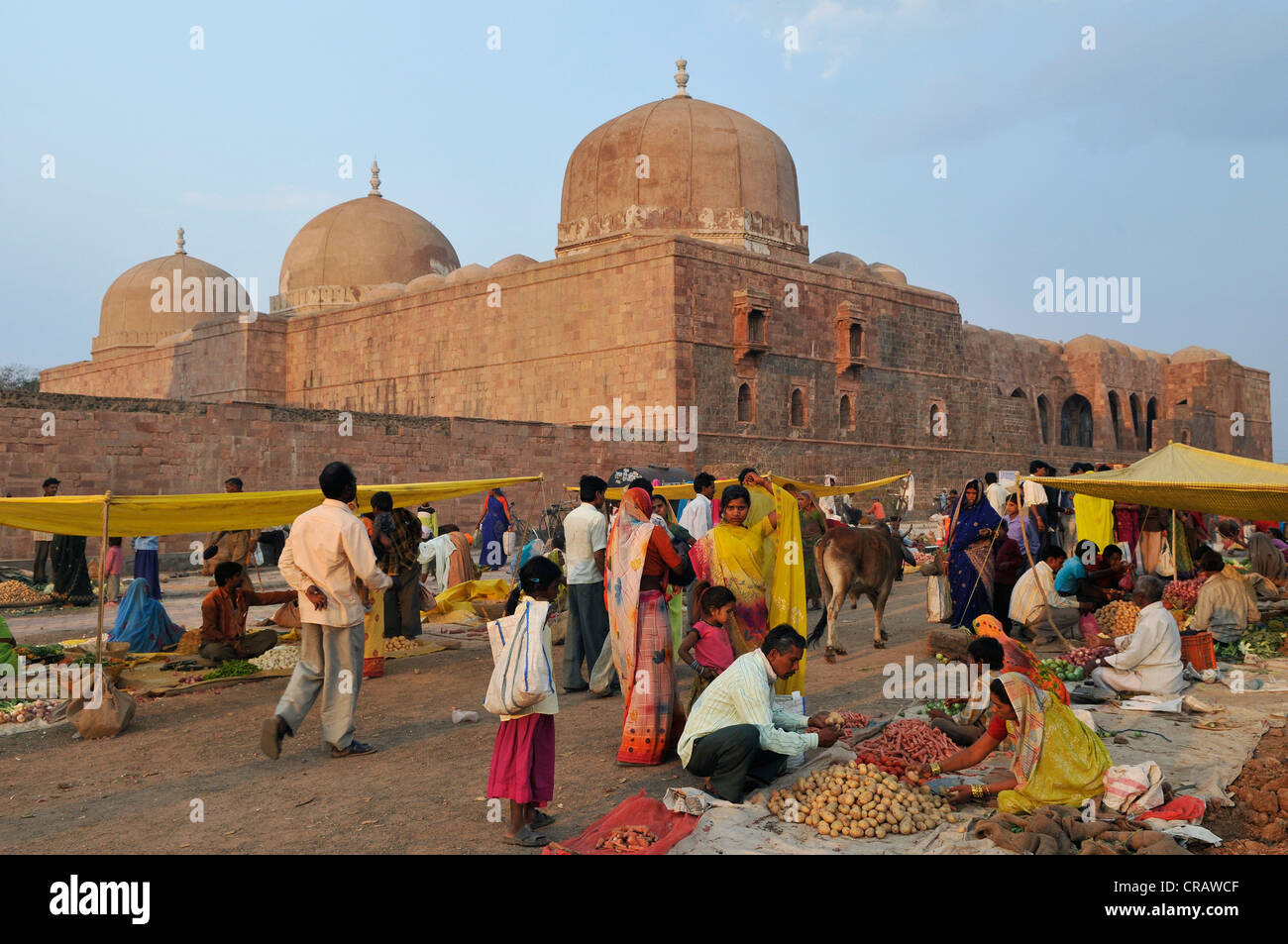 Mercato, Mandu, Madhya Pradesh, India, Asia Foto Stock