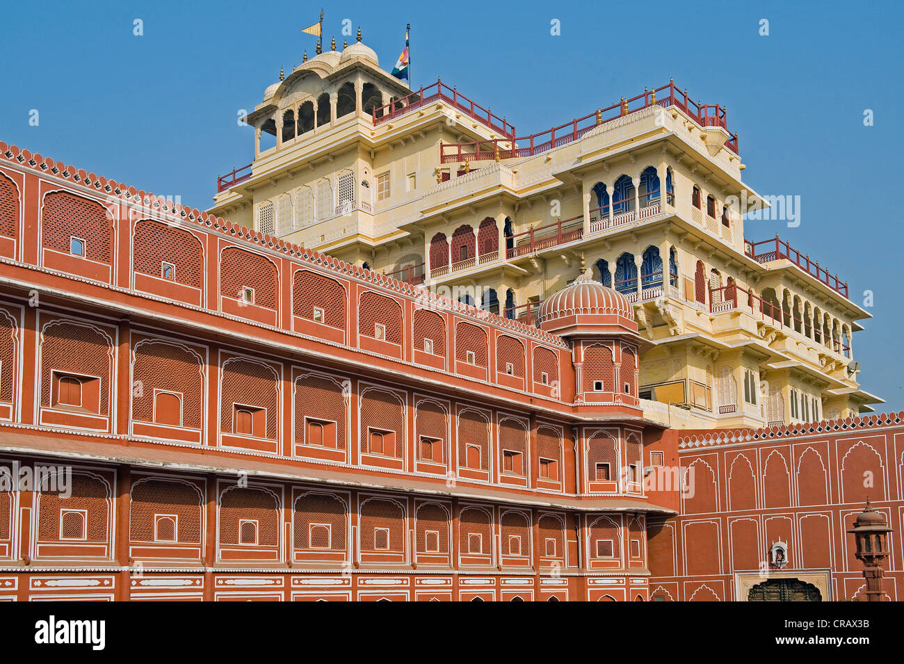 Palazzo di Città, Jaipur, Rajasthan, India, Asia Foto Stock