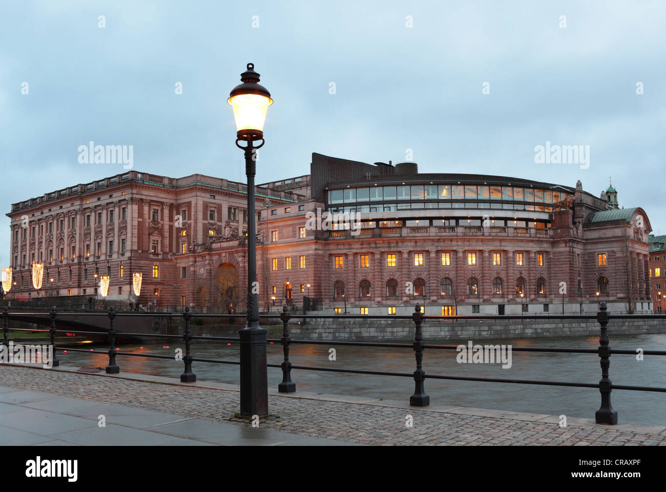 La Casa del Parlamento a Stoccolma, Svezia Foto Stock