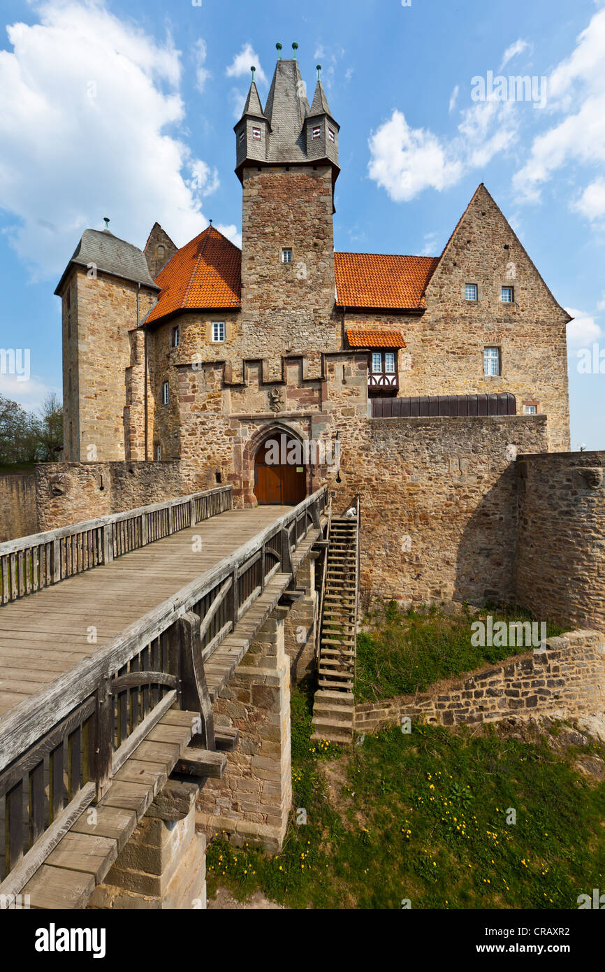 Spangenberg Castello, Spangenberg, Schwalm Eder distretto, Hesse, Germania, Europa PublicGround Foto Stock