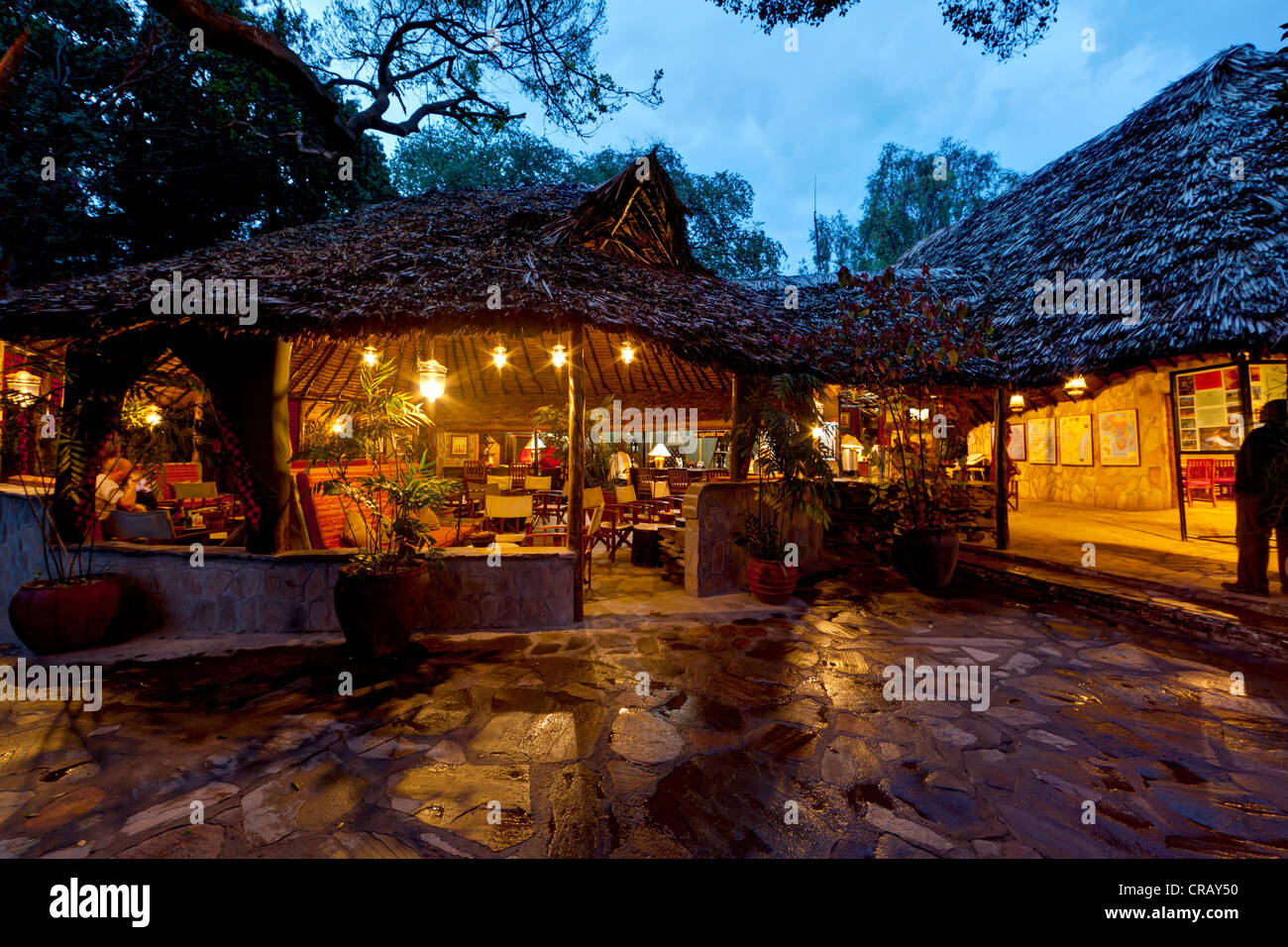 Safari Camp, Lodge, il Masai Mara riserva nazionale, Kenya, Africa orientale, Africa, PublicGround Foto Stock