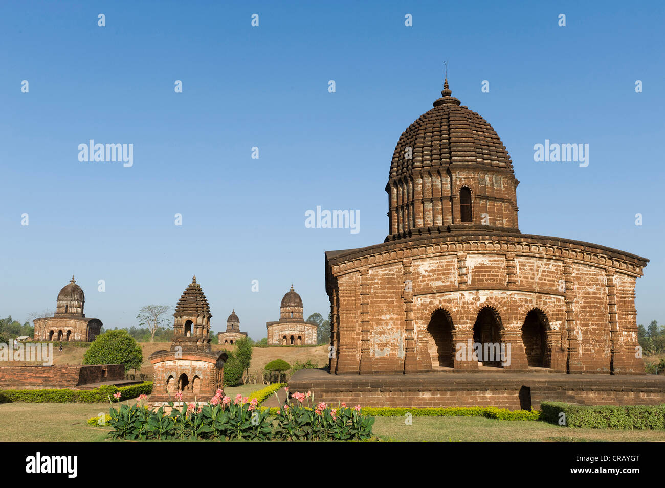 Tempio di terracotta, Bishnupur, Bankura distretto, West Bengal, India Foto Stock