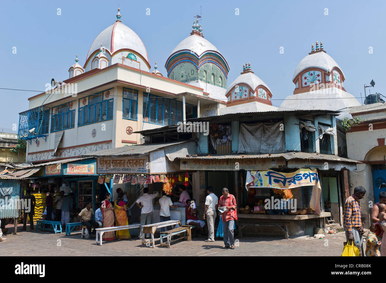 Tempio di Kali, Calcutta, Calcutta, West Bengal, India, Asia Foto Stock