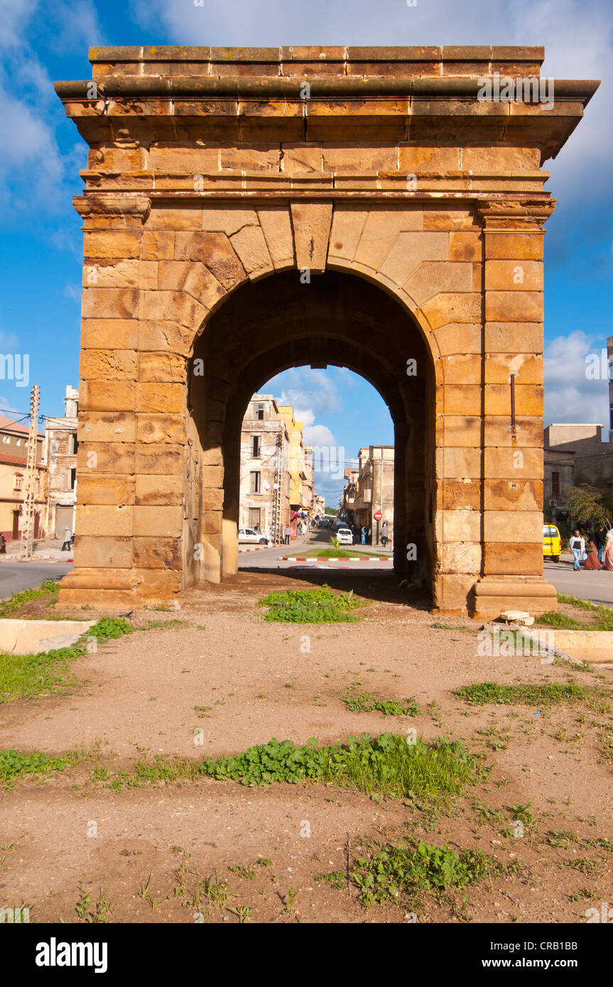 Bab el Tenes, la vecchia porta della città, Cherchell, Algeria, Africa Foto Stock