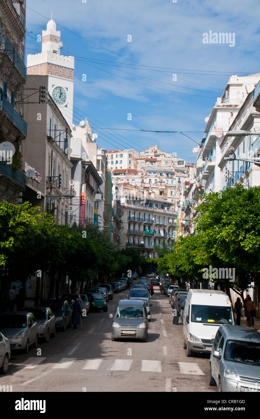 Il moderno centro di Algeri, Algeria, Africa Foto Stock