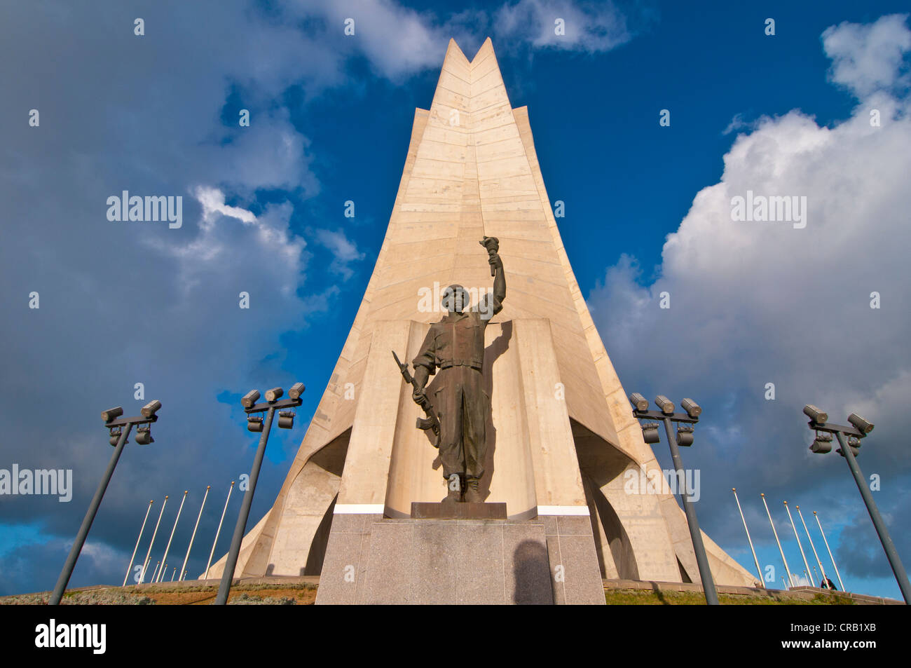 Il Monumento dei martiri in Algeri, Algeria, Africa Foto Stock