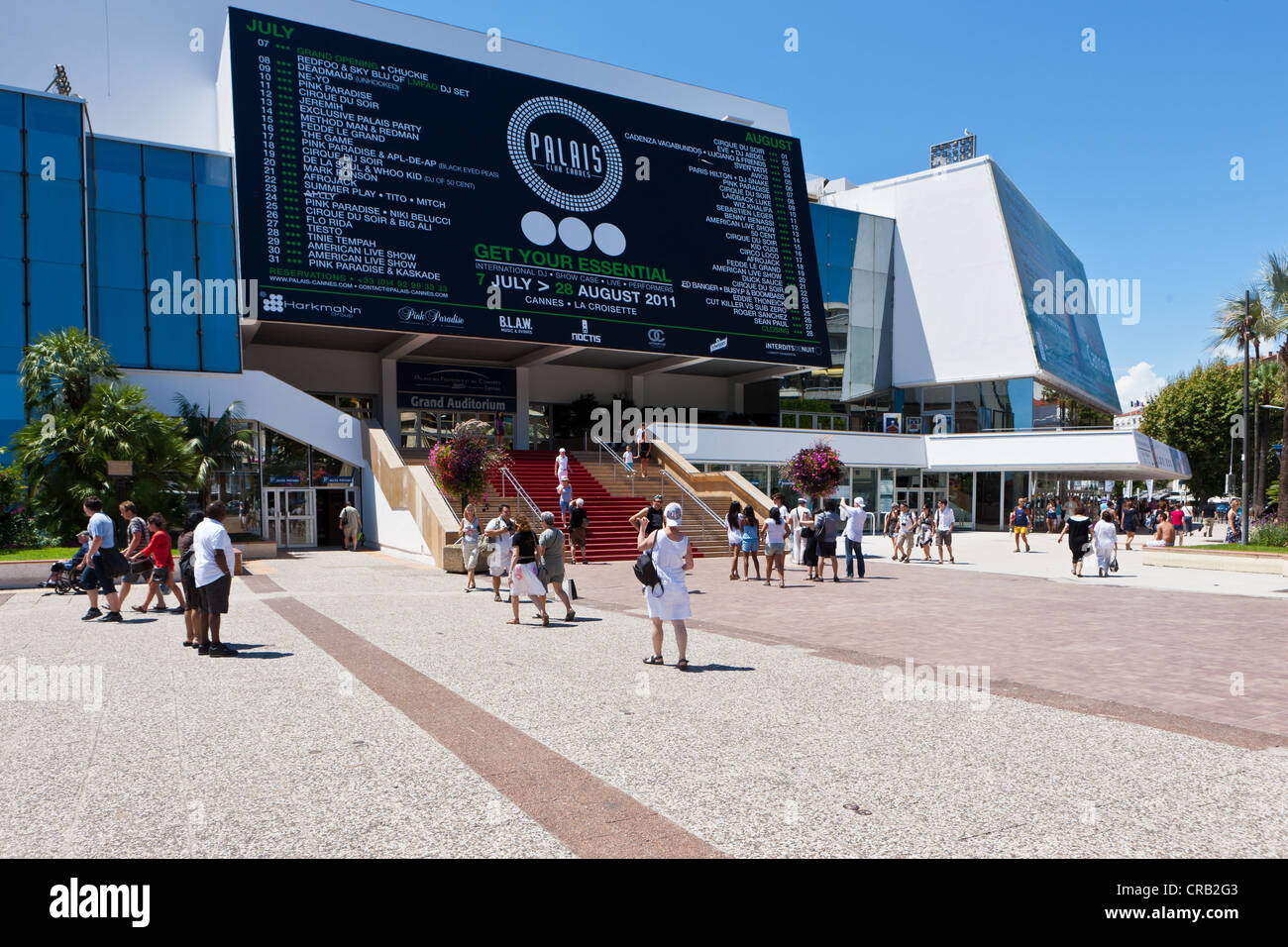 Palazzo di pellicola, Cannes, Cote d'Azur, in Francia meridionale, Francia, Europa PublicGround Foto Stock