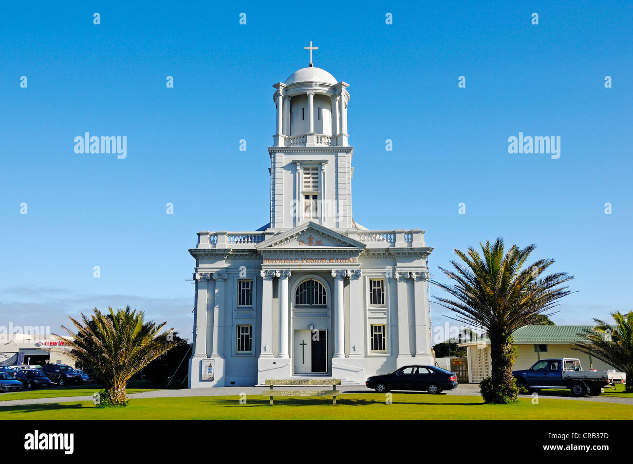 La Chiesa di Santa Maria in città di Hokitika, costa ovest dell'Isola del Sud della Nuova Zelanda Foto Stock