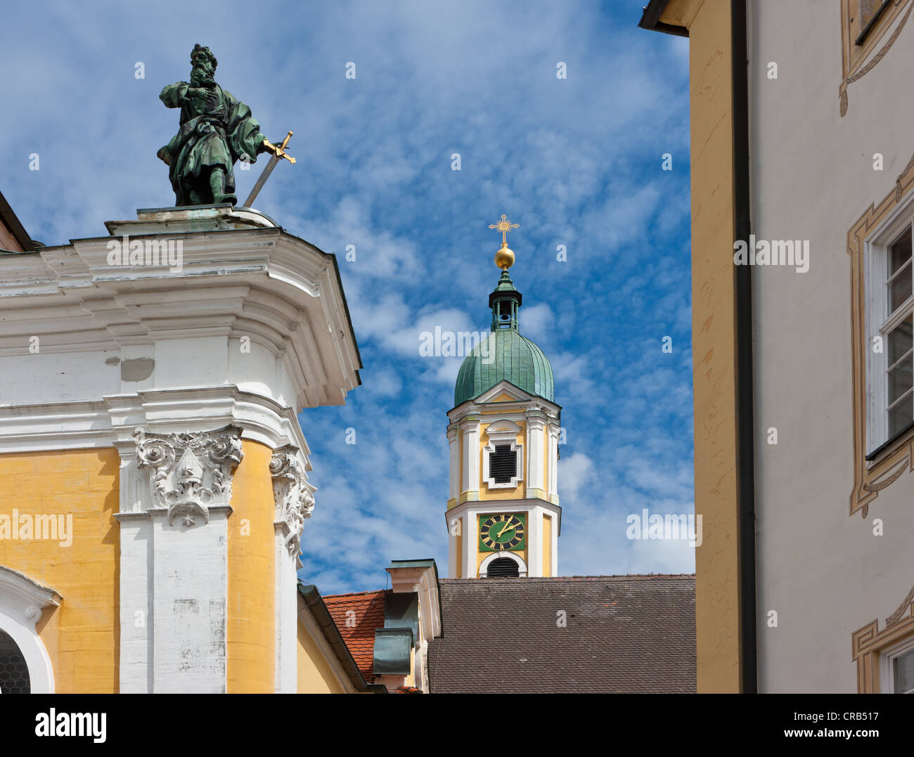 Kloster Ochsenhausen monastero, con St. Georg monastero chiesa, Ochsenhausen, quartiere Biberach, Alta Svevia Foto Stock