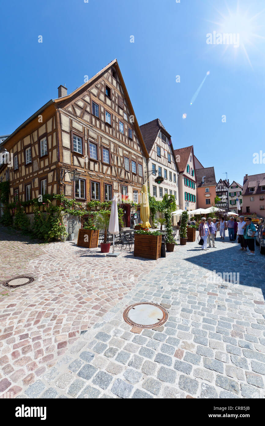 Franconia a struttura mista in legno e muratura edifici, Bad Wimpfen., Neckartal, Baden-Wuerttemberg, Germania, Europa PublicGround Foto Stock