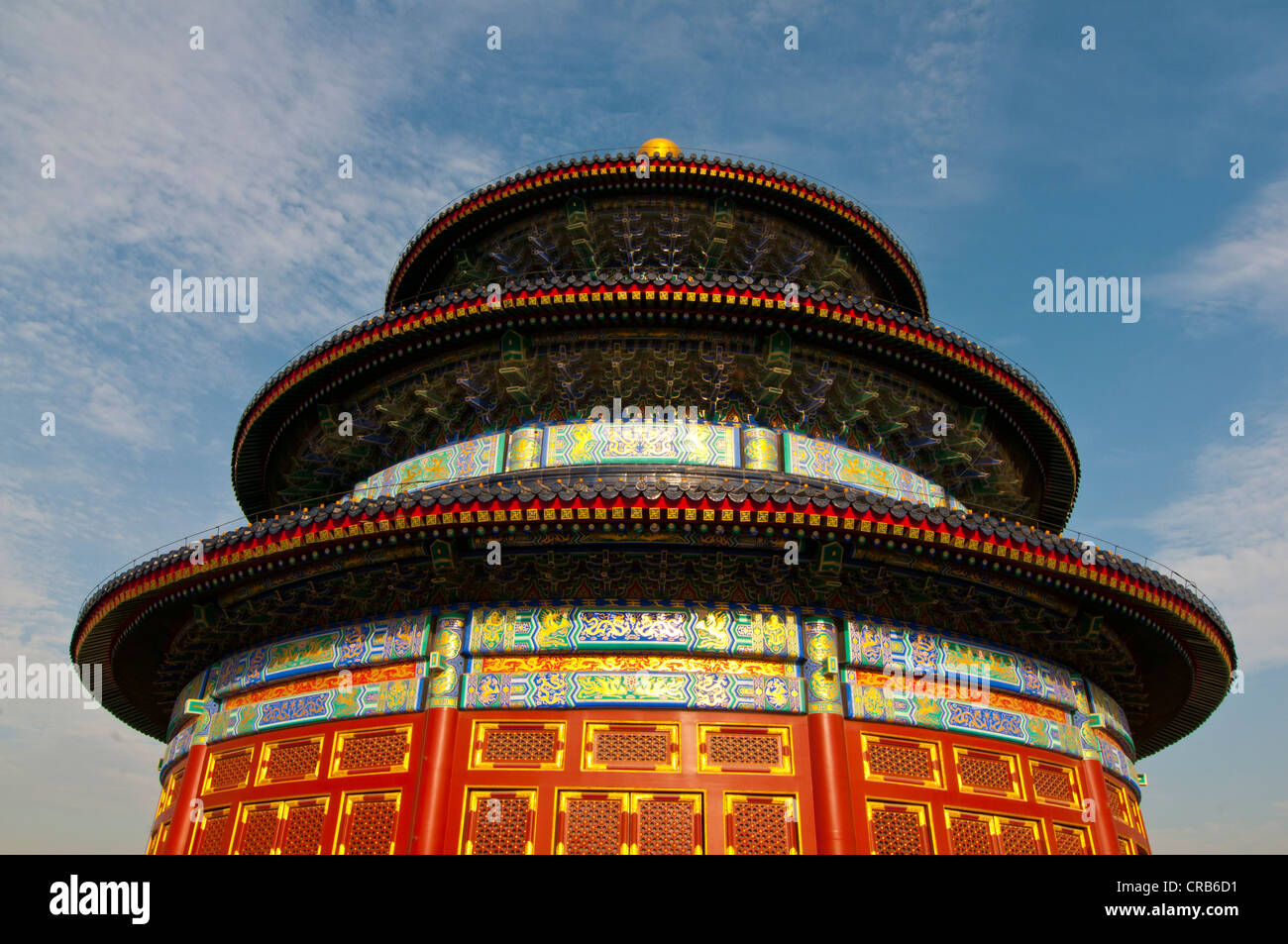 La sala di preghiera per i buoni raccolti e il Tempio del Paradiso, Sito Patrimonio Mondiale dell'Unesco, Pechino, Cina e Asia Foto Stock