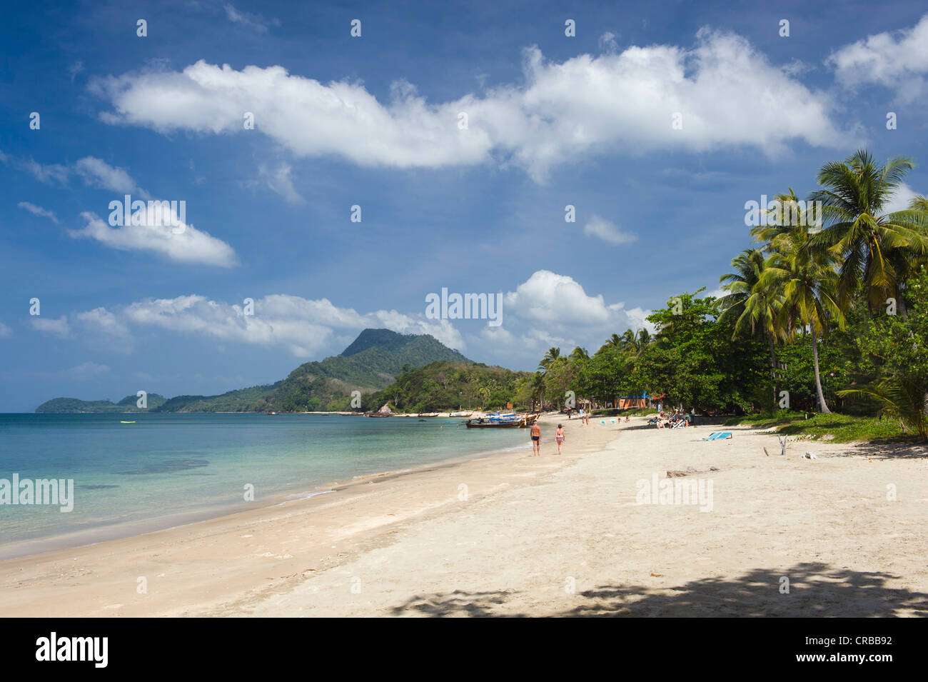 Palm Beach, Golden Pearl Beach, Ko Jum o Koh Pu isola, Krabi, Thailandia, Sud-est asiatico Foto Stock