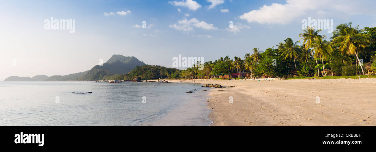 Palm Beach, Golden Pearl Beach, Ko Jum o Koh Pu isola, Krabi, Thailandia, Sud-est asiatico Foto Stock