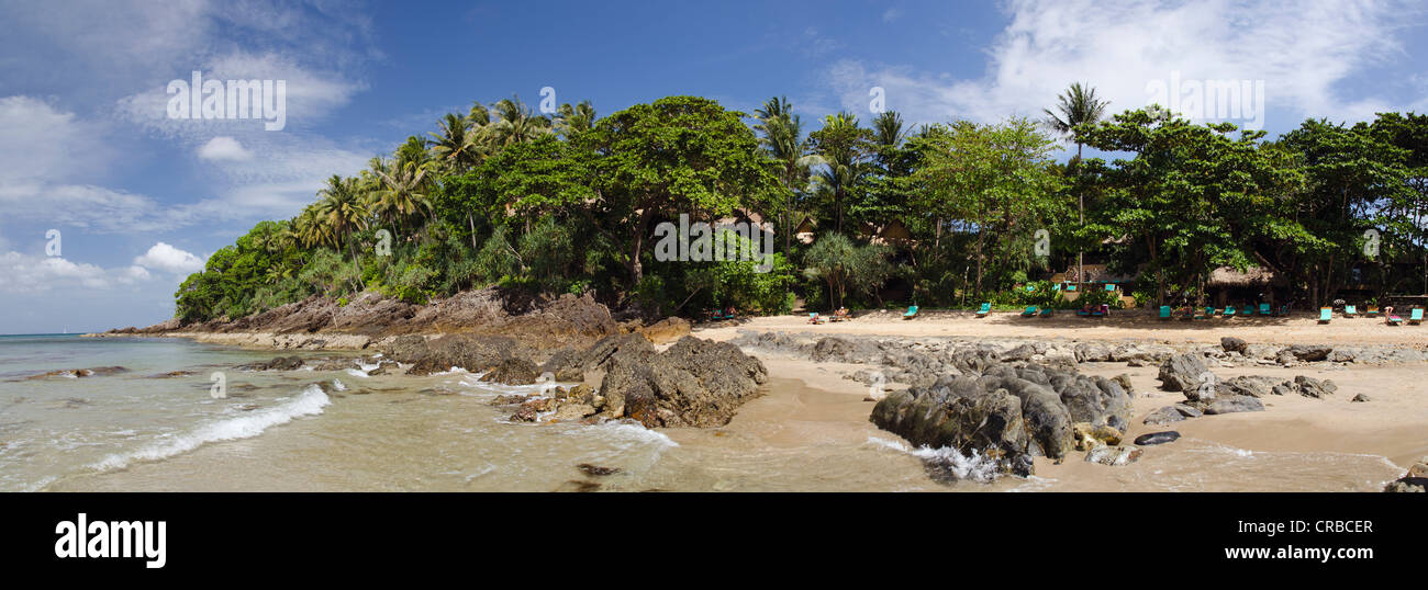 Costa, Palm Beach, Klong Nin Beach, Ko Lanta island, Krabi, Thailandia, Sud-est asiatico Foto Stock