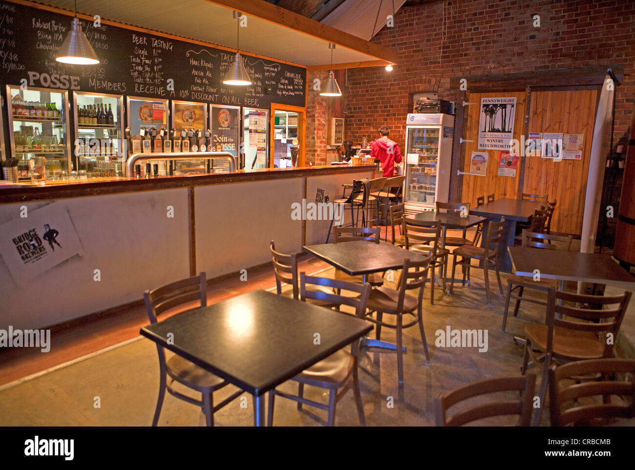 Bridge Road Brewers a Beechworth in Victoria's High Country Foto Stock