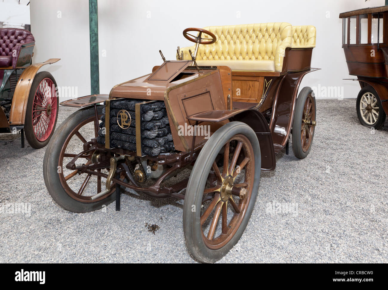 Panhard-Levassor Tonneau tipo B, costruito nel 1902, Francia, Collezione Schlumpf, Cité de l'Automobile, Musée National Foto Stock