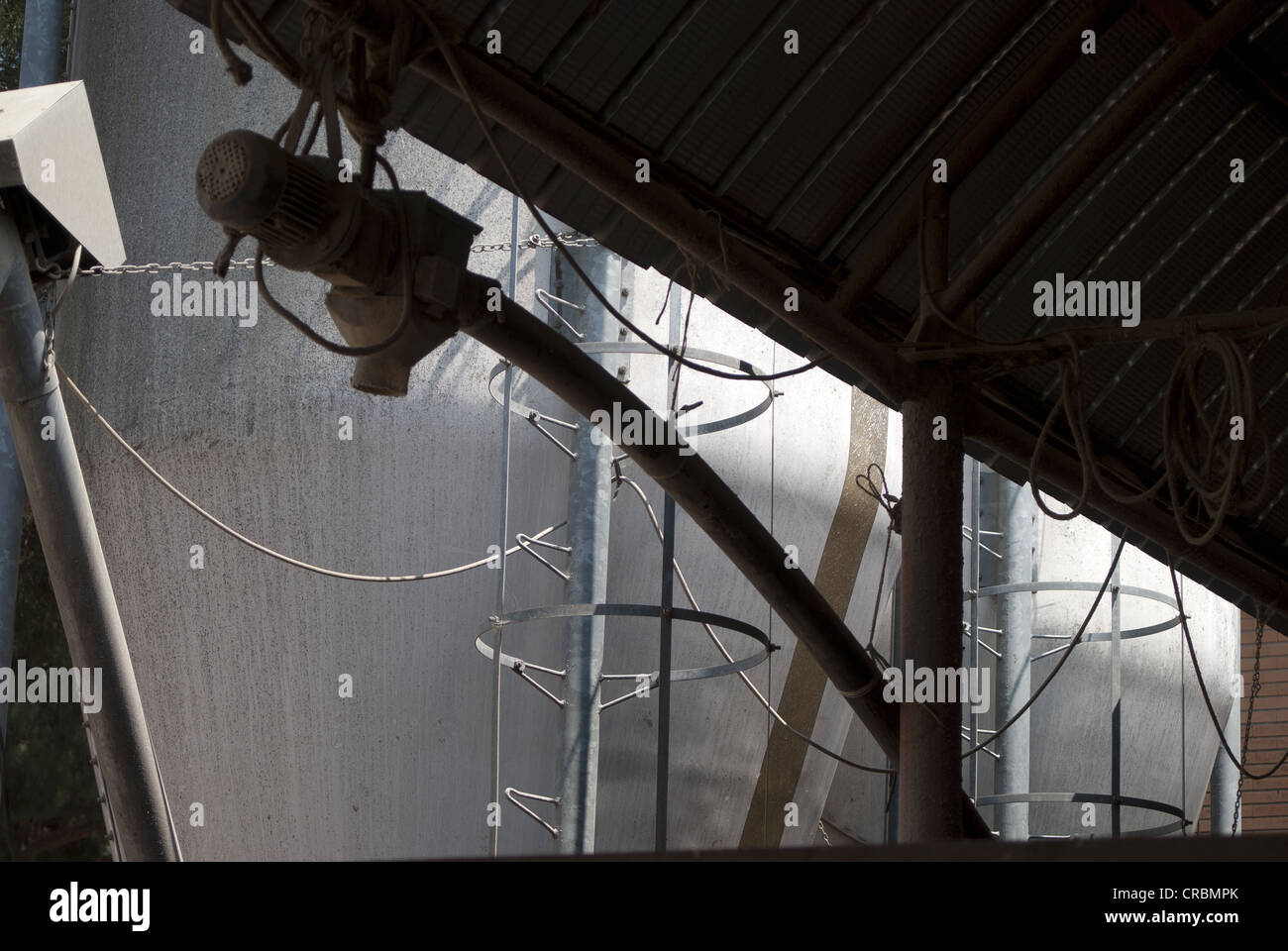 Dettaglio di un serbatoio industriale. Foto Stock