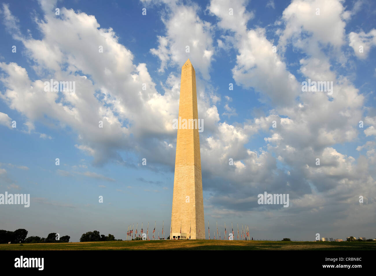 Washington monumento nazionale, memorial, Obelisco, Washington DC, Distretto di Columbia, Stati Uniti d'America, PublicGround Foto Stock