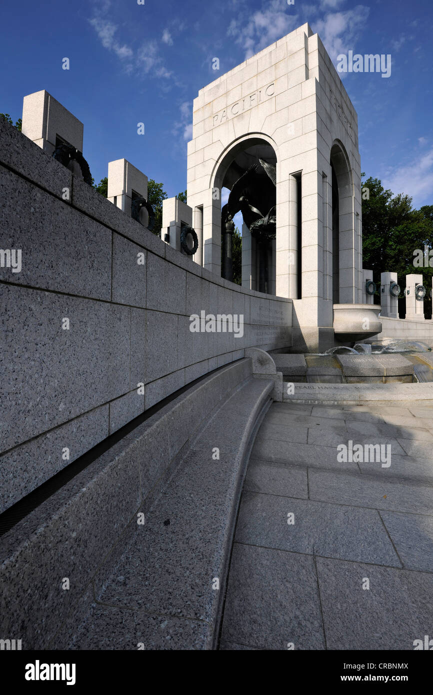 Pacific teatro di guerra nazionale, il Memoriale della Seconda Guerra Mondiale, il Memoriale della Seconda guerra mondiale o la seconda guerra mondiale Memorial, Washington DC Foto Stock