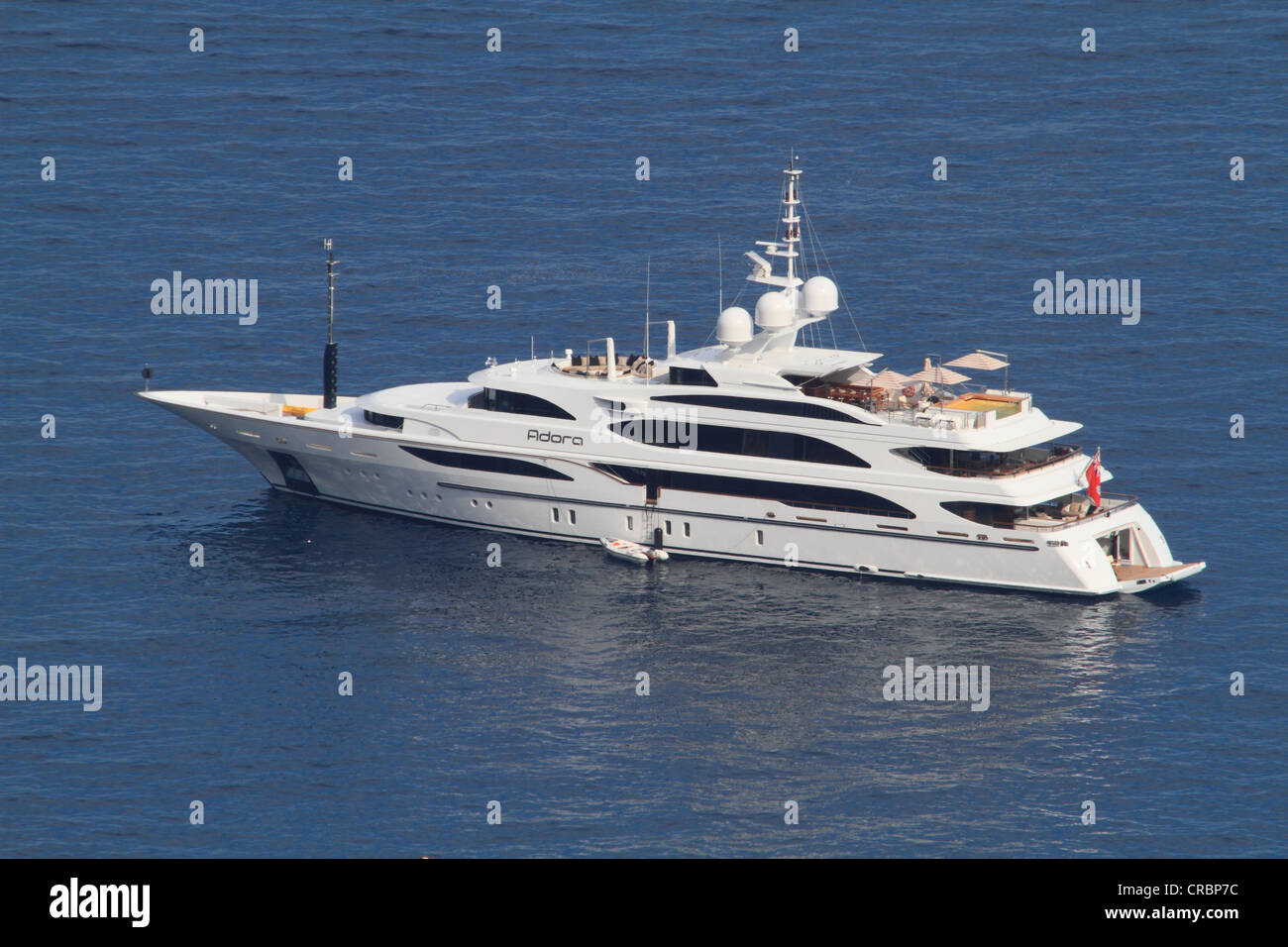 Motor Yacht, adora, costruito da Benetti, lunghezza totale, 61,5 metri, costruito nel 2010, sulla Cote d'Azur, in Francia, Mediterranea Foto Stock