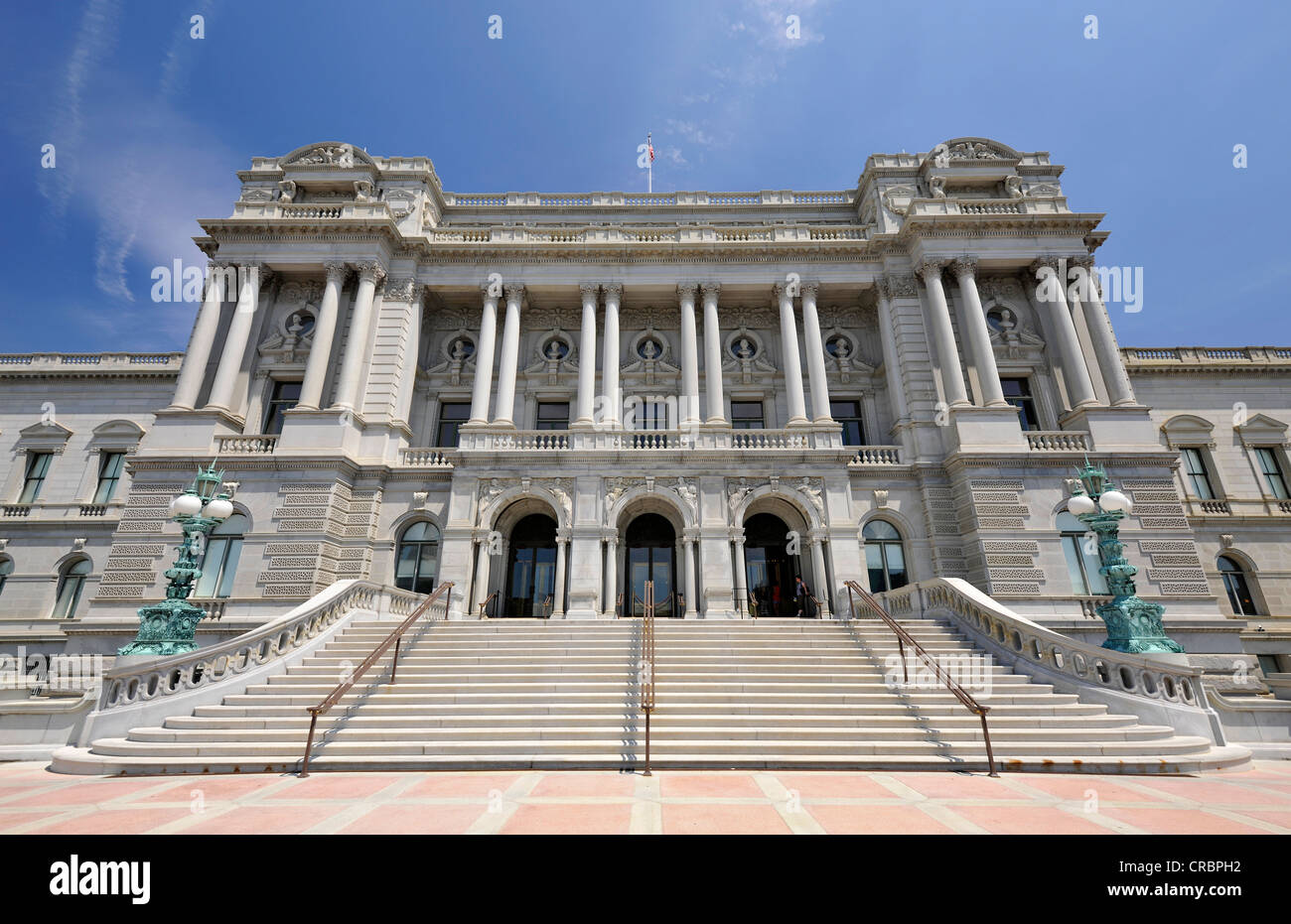 Il Jefferson Building, la Biblioteca del Congresso, Capitol Hill, Washington DC, Distretto di Columbia, Stati Uniti d'America, STATI UNITI D'AMERICA Foto Stock