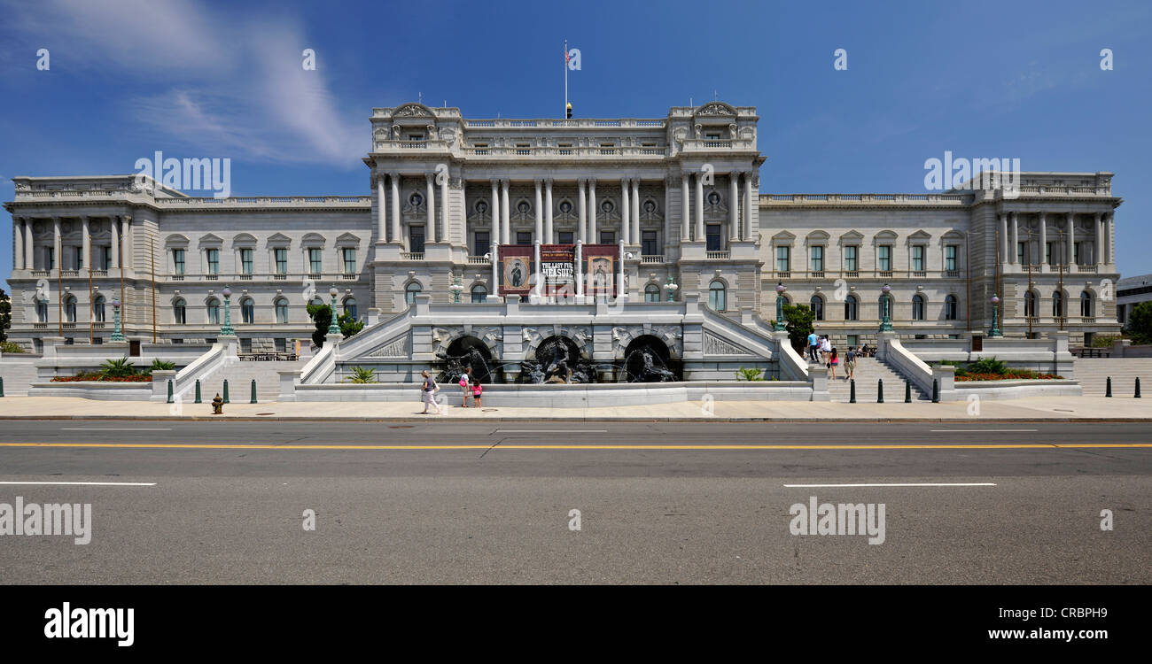 Il Jefferson Building, la Biblioteca del Congresso, Capitol Hill, Washington DC, Distretto di Columbia, Stati Uniti d'America, STATI UNITI D'AMERICA Foto Stock