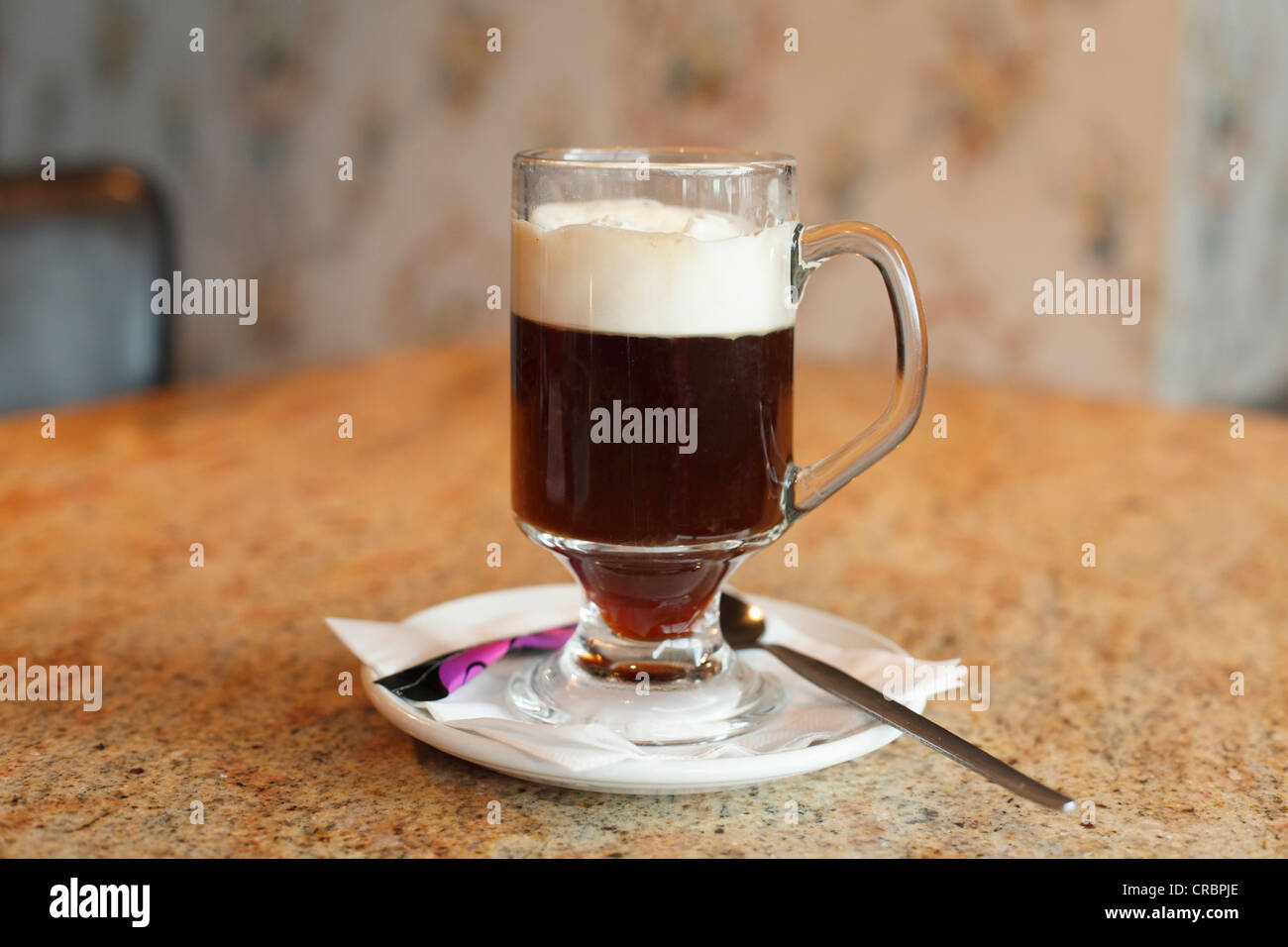 Irish coffee, Howth, nella contea di Fingal, Irlanda, Europa Foto Stock